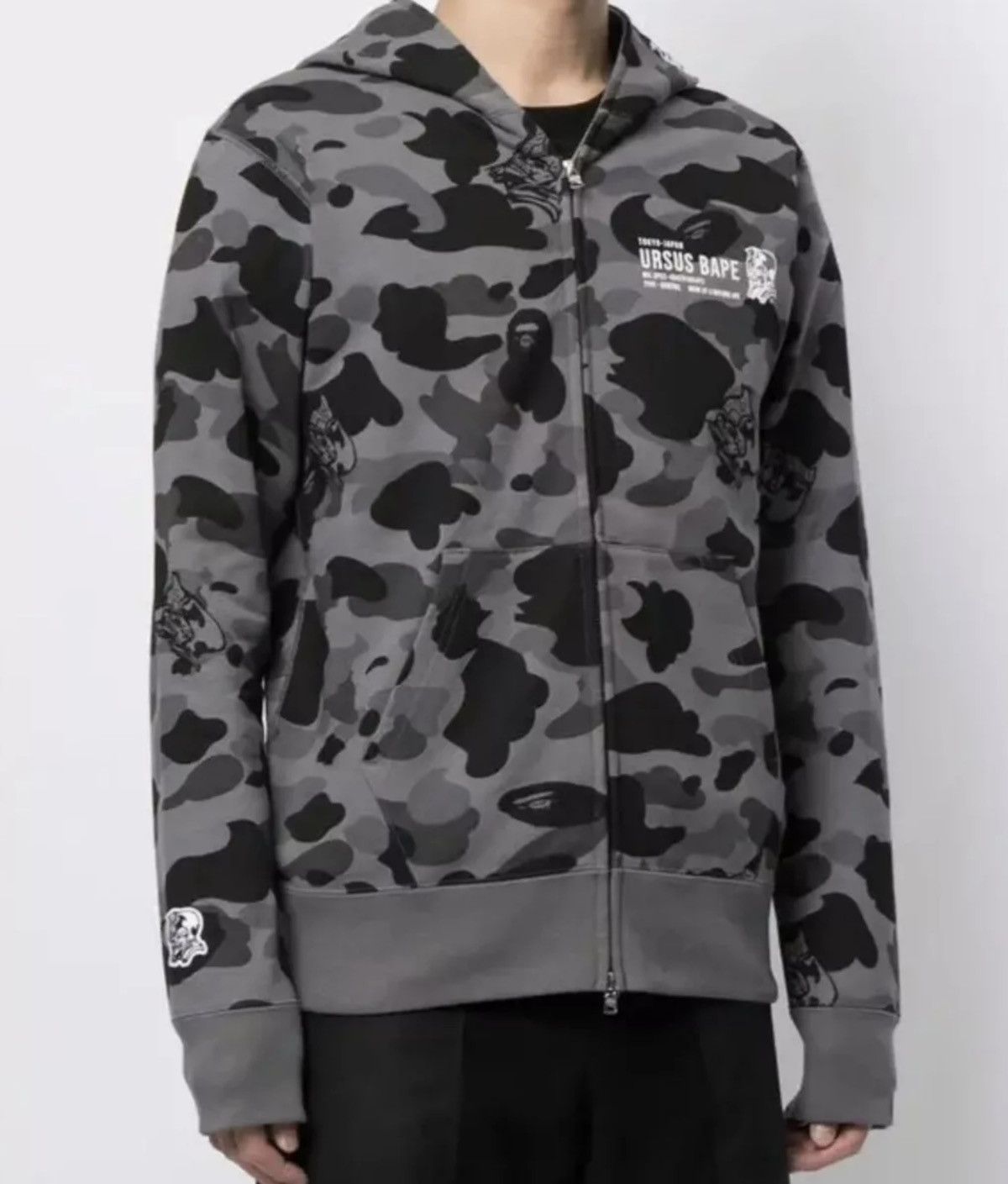 Bape A Bathing Ape Ursus Camo Full Zip Hoody Size US M / EU 48-50 / 2 - 1 Thumbnail
