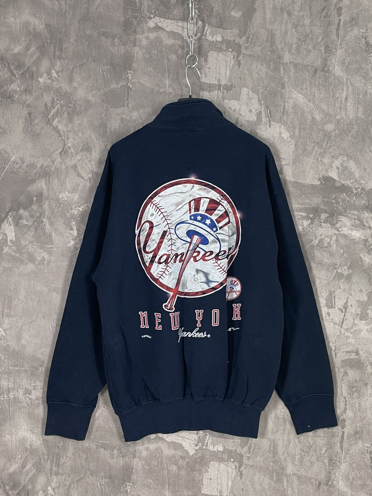 New York Yankees × Nutmeg × Vintage Vintage90s New York Yankees Jumper Crewneck Sweatshirt Size US M / EU 48-50 / 2 - 1 Thumbnail