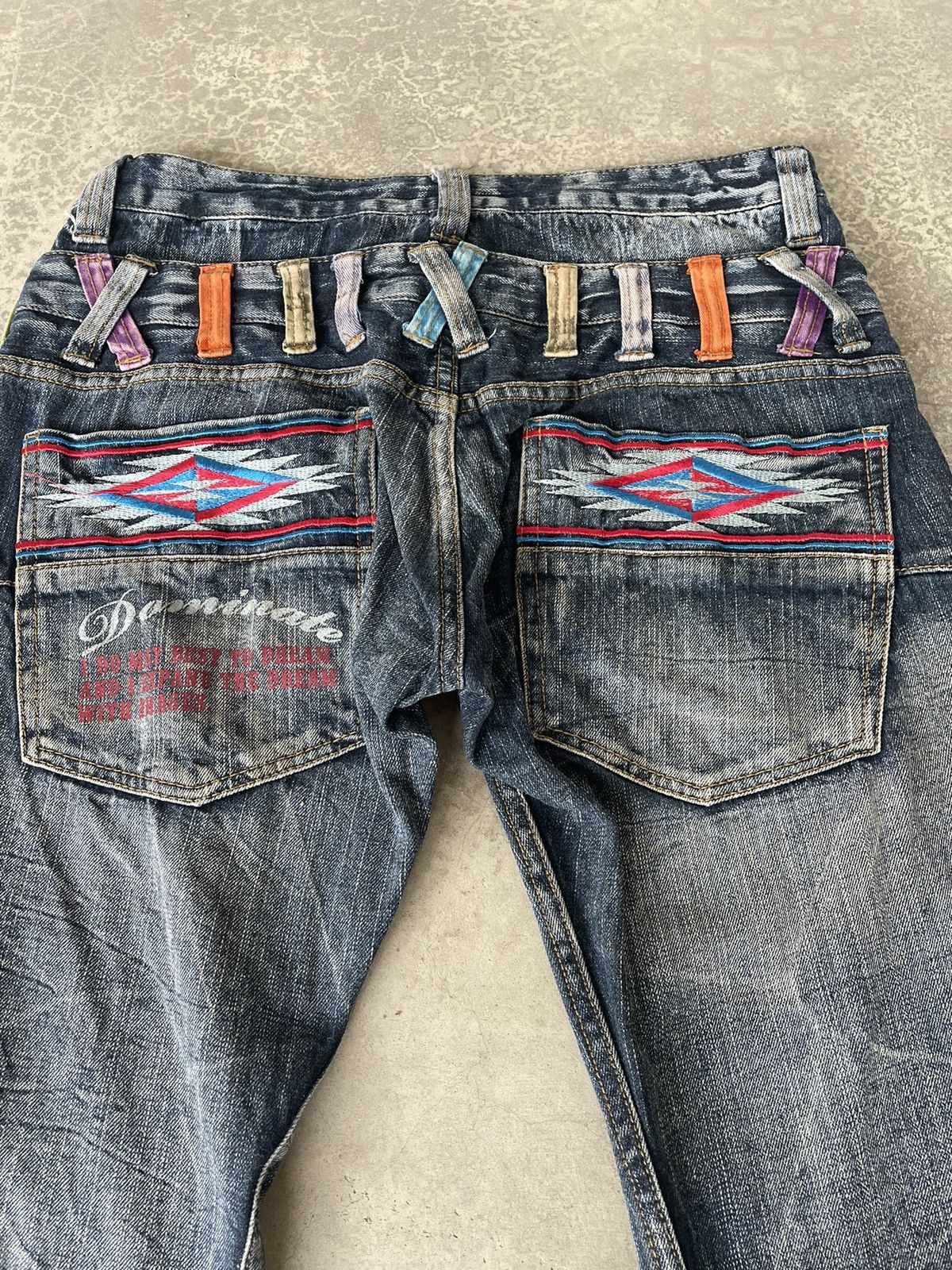 If Six Was Nine Vintage Dominate Double Waist Denim Pants Size US 32 / EU 48 - 5 Thumbnail