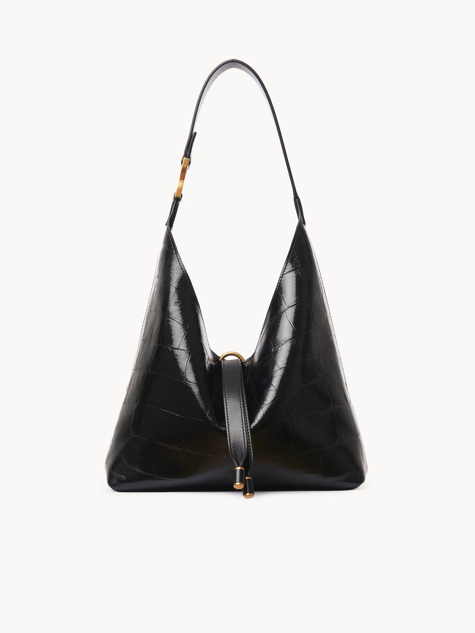 Chloe o1loc1c0626 Size: OS / Small Marcie Hobo Bag in Black Size ONE SIZE - 1 Thumbnail