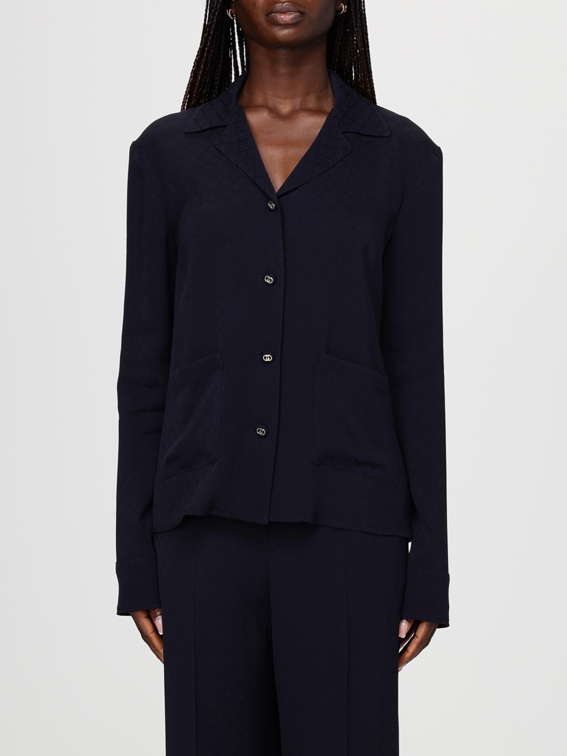 Gucci Gucci Shirt Woman Blue Size S / US 4 / IT 40 - 1 Thumbnail