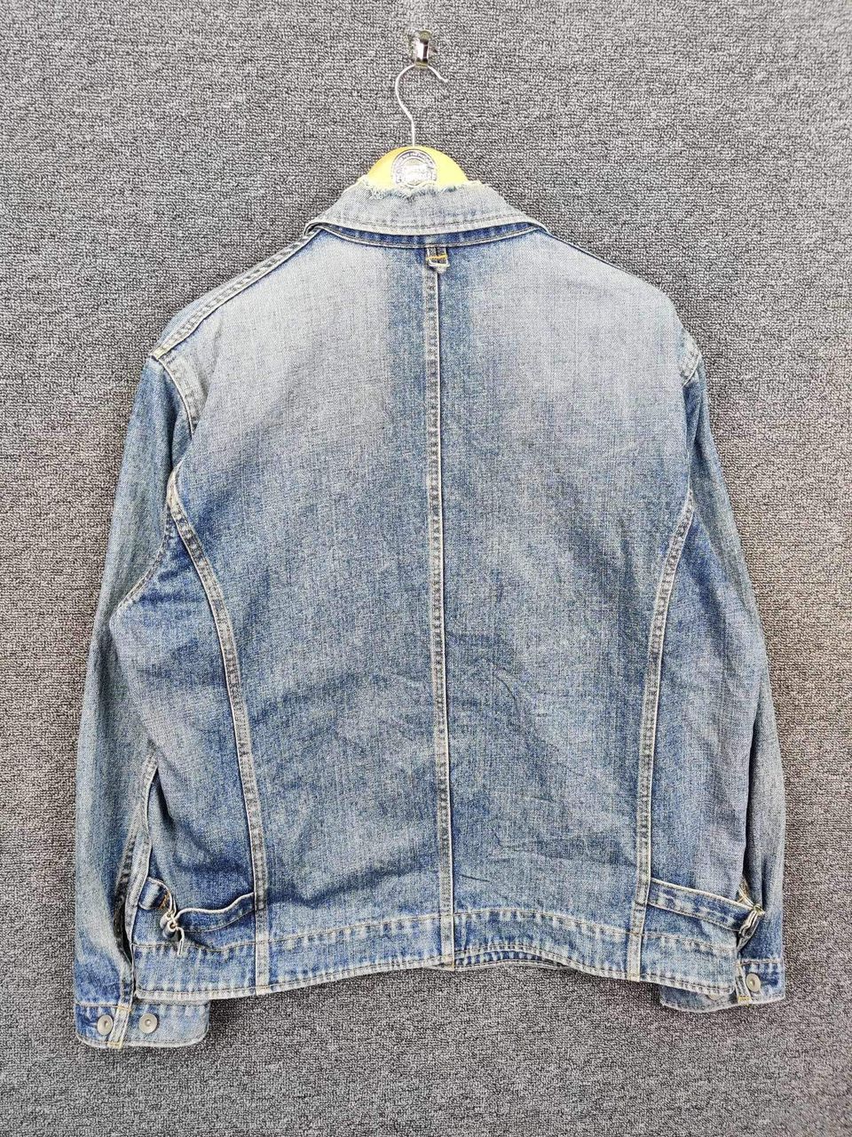 Uniqlo Vintage Thrashed Uniqlo Distressed Zipper Denim Jacket Size US XL / EU 56 / 4 - 6 Thumbnail