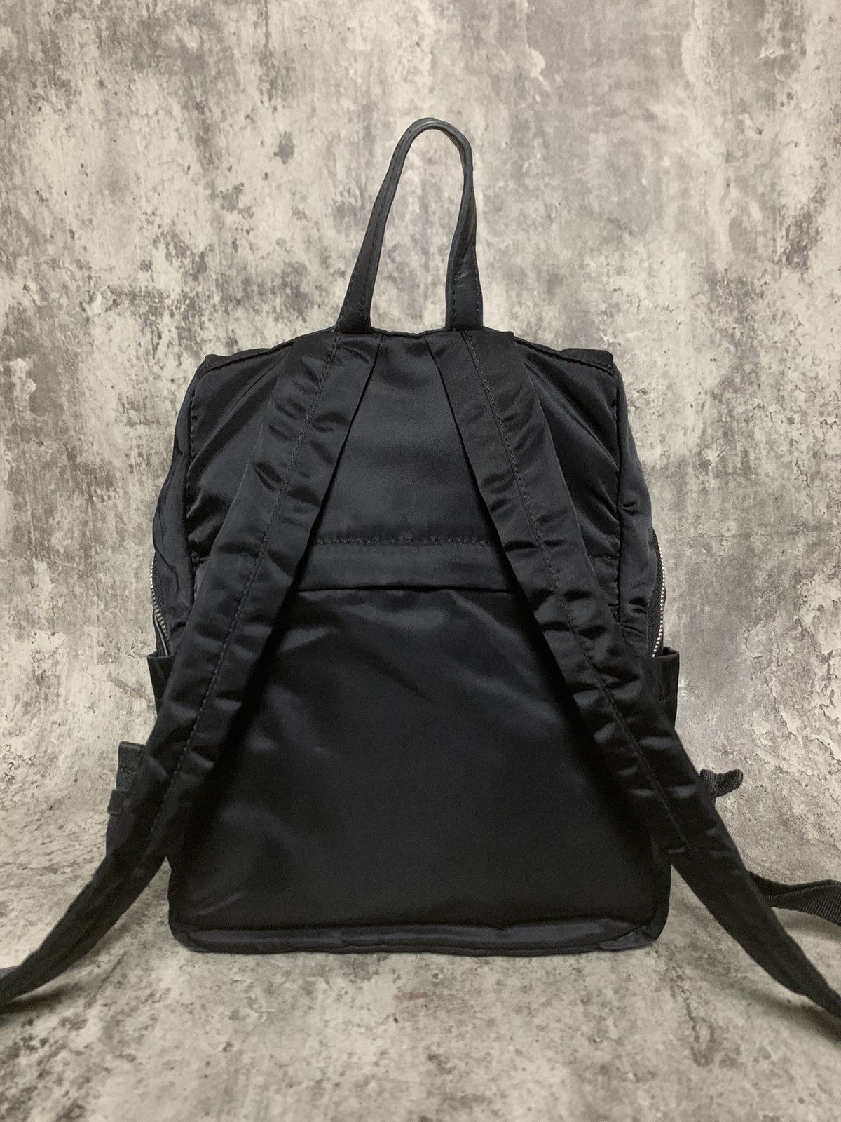 Yohji Yamamoto Yohji Yamamoto Y’saccs Nylon Mix Leather Small Backpack Size ONE SIZE - 4 Thumbnail