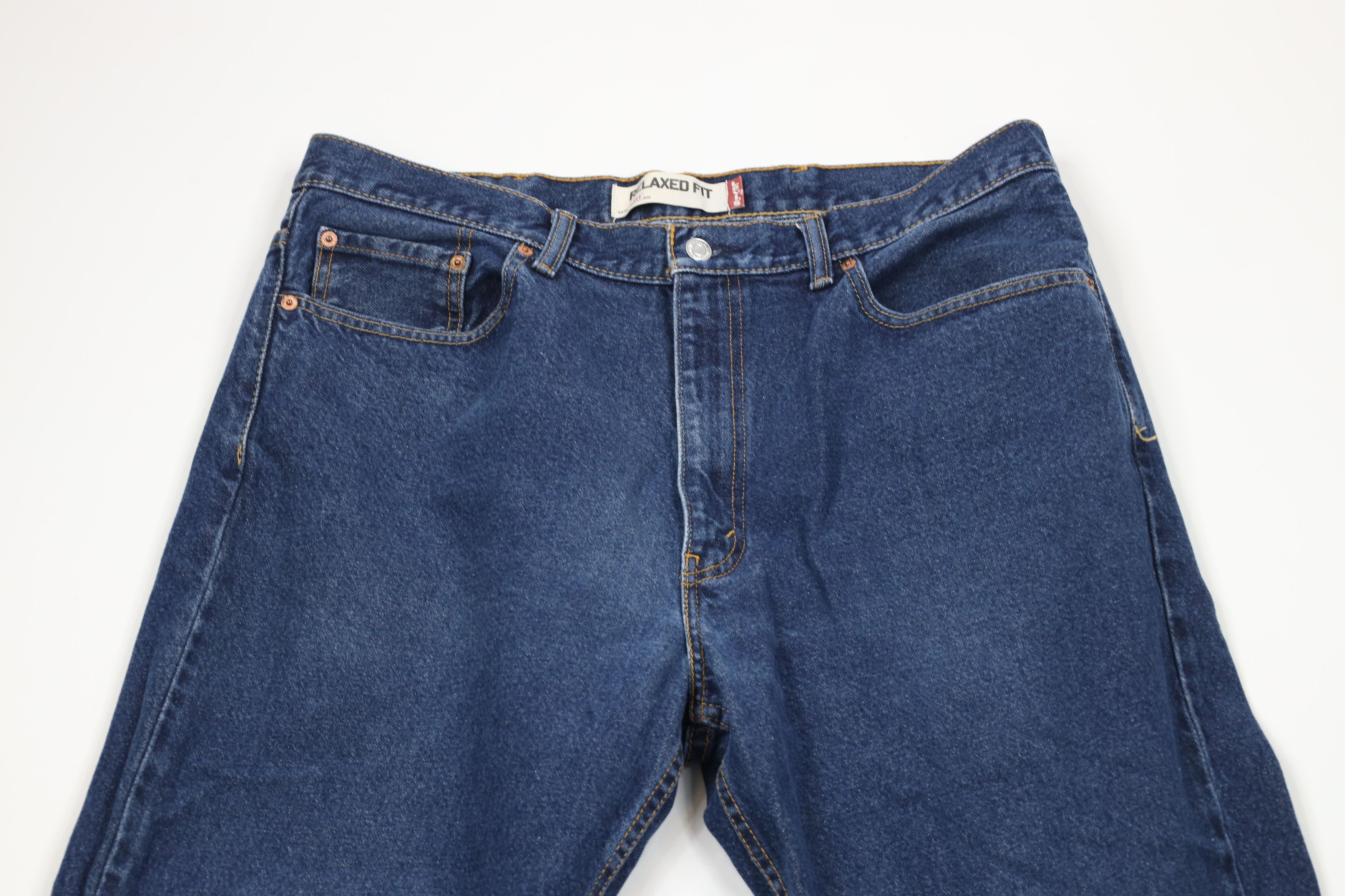 Levi's × Vintage Vintage Y2K Levis 550 Baggy Fit Denim Jeans Blue Cotton Size US 38 / EU 54 - 2 Thumbnail