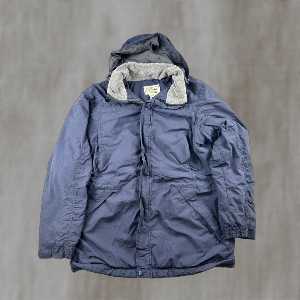 Vintage VINTAGE LL Bean Coat Mens M Blue Hooded Insulated Parka Winter Fleece Size US M / EU 48-50 / 2 - 1 Thumbnail
