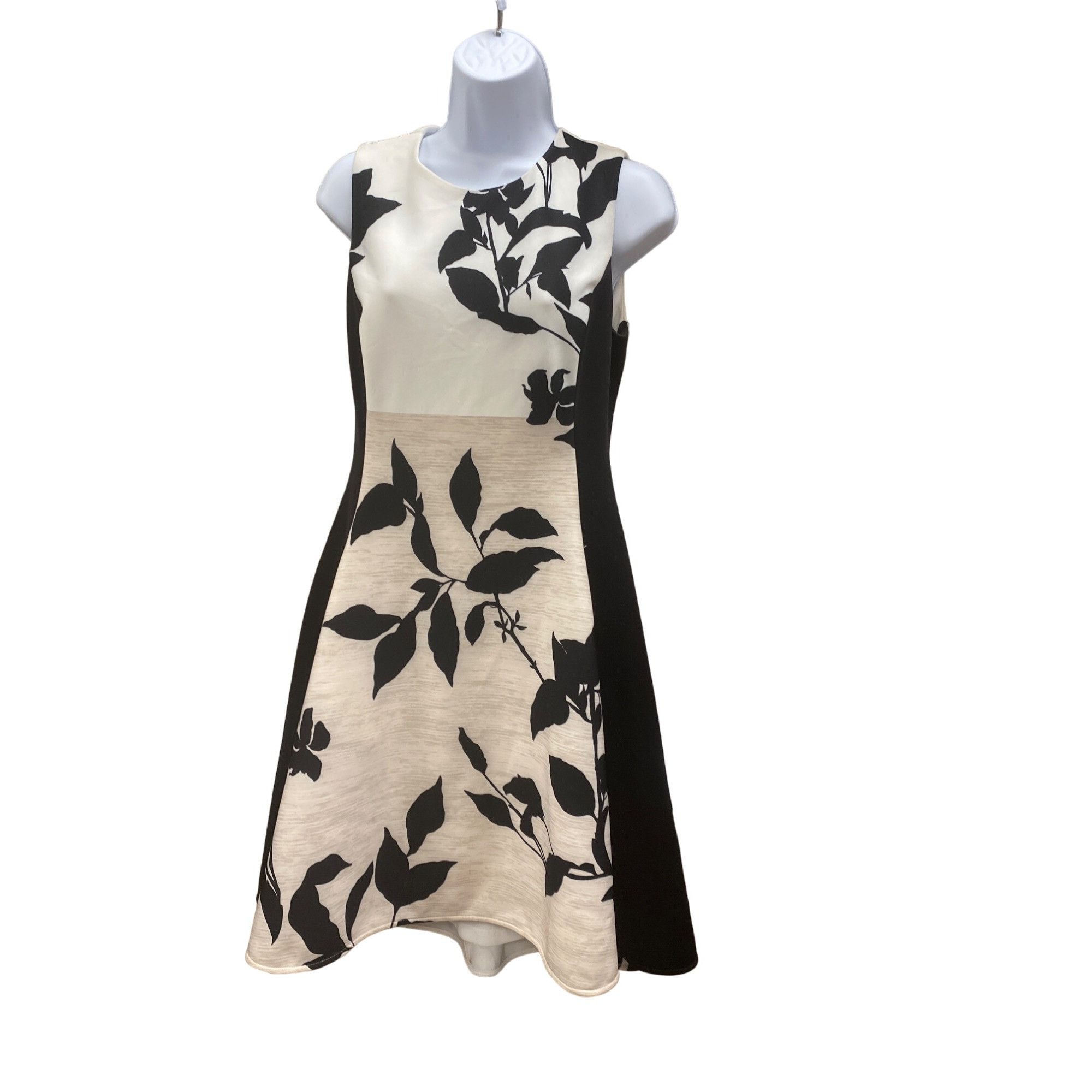 DKNY DKYN Women's Black White Dress Above Knee Sleeveless Size 4 Size S / US 4 / IT 40 - 1 Thumbnail