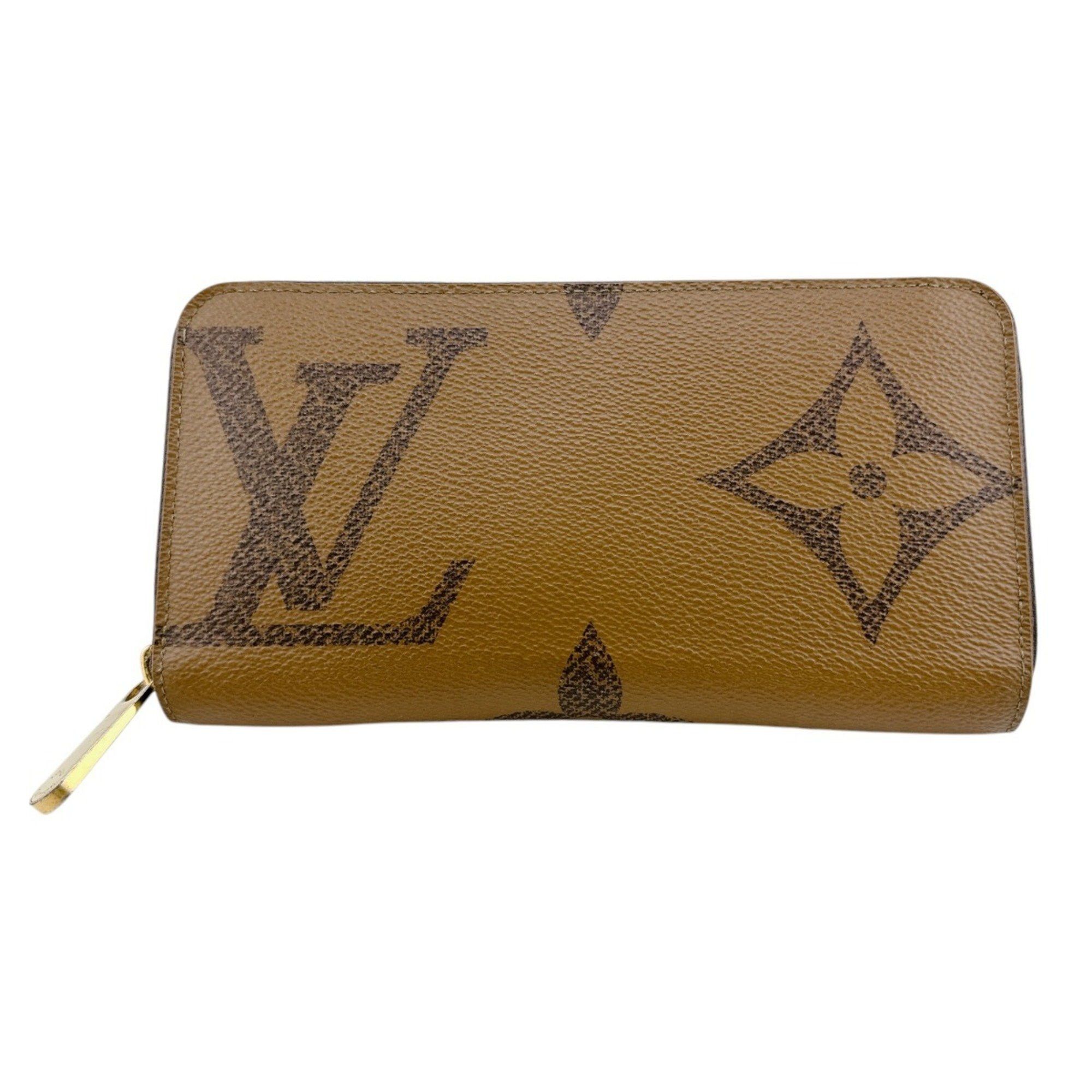 Louis Vuitton Louis Vuitton Long Wallet Giant Reverse Monogram Zippy Canvas M69353 Brown Size ONE SIZE - 1 Thumbnail