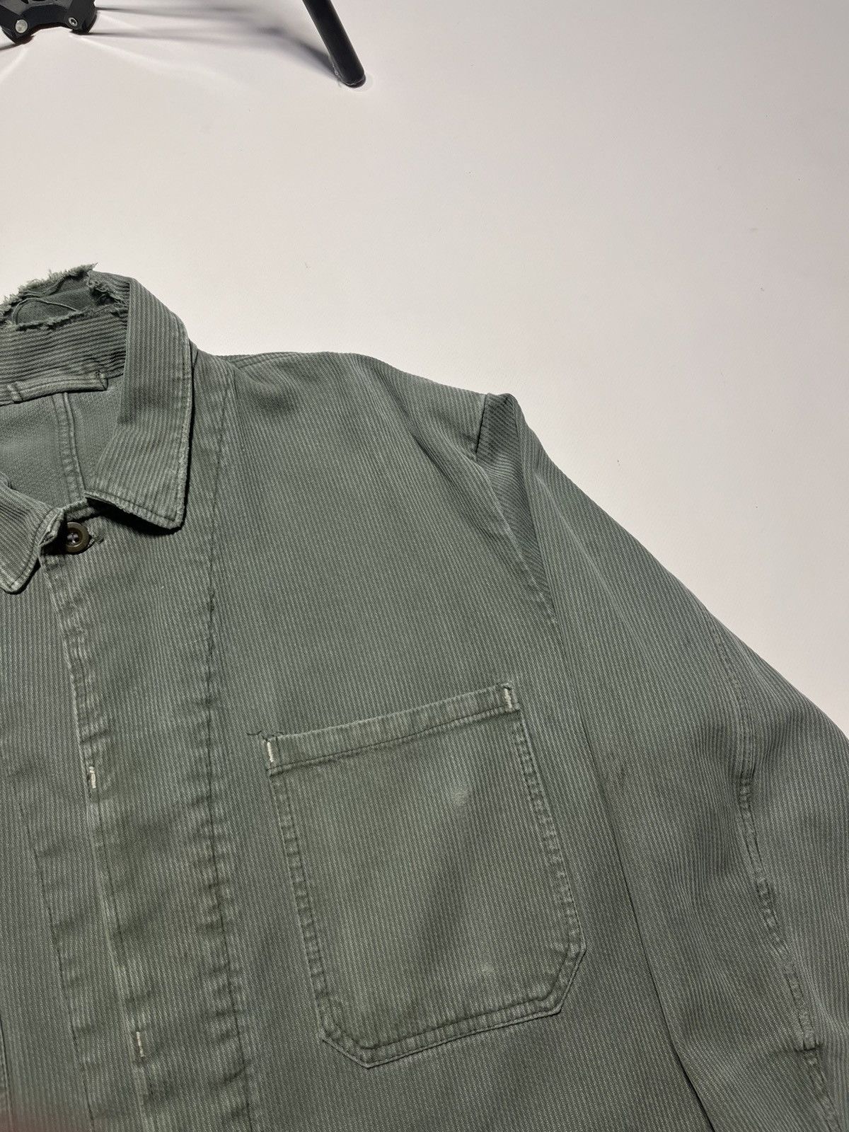 Vintage Vintage 80’s French Workwear Chore Jacket Distressed Grunge Size US L / EU 52-54 / 3 - 10 Thumbnail