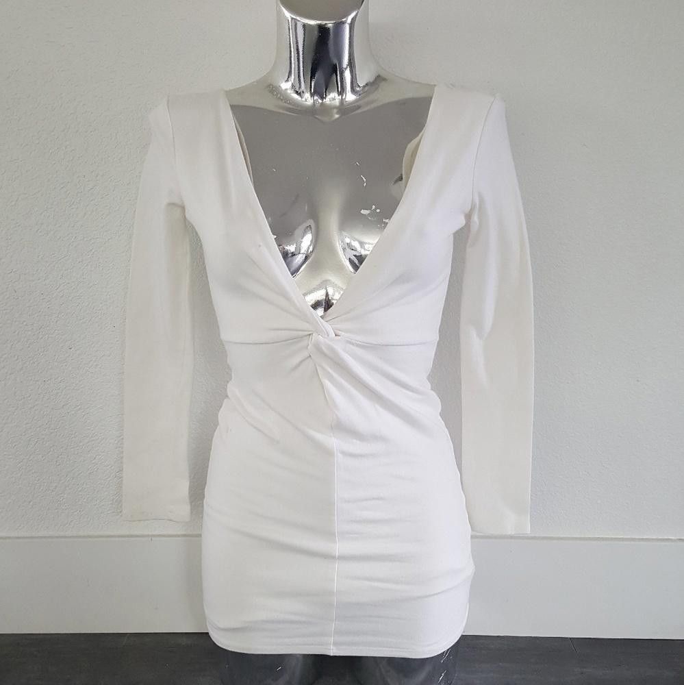 Designer White Knot Detailed J&H Mini Size XXS / US 00 / IT 34 - 1 Thumbnail