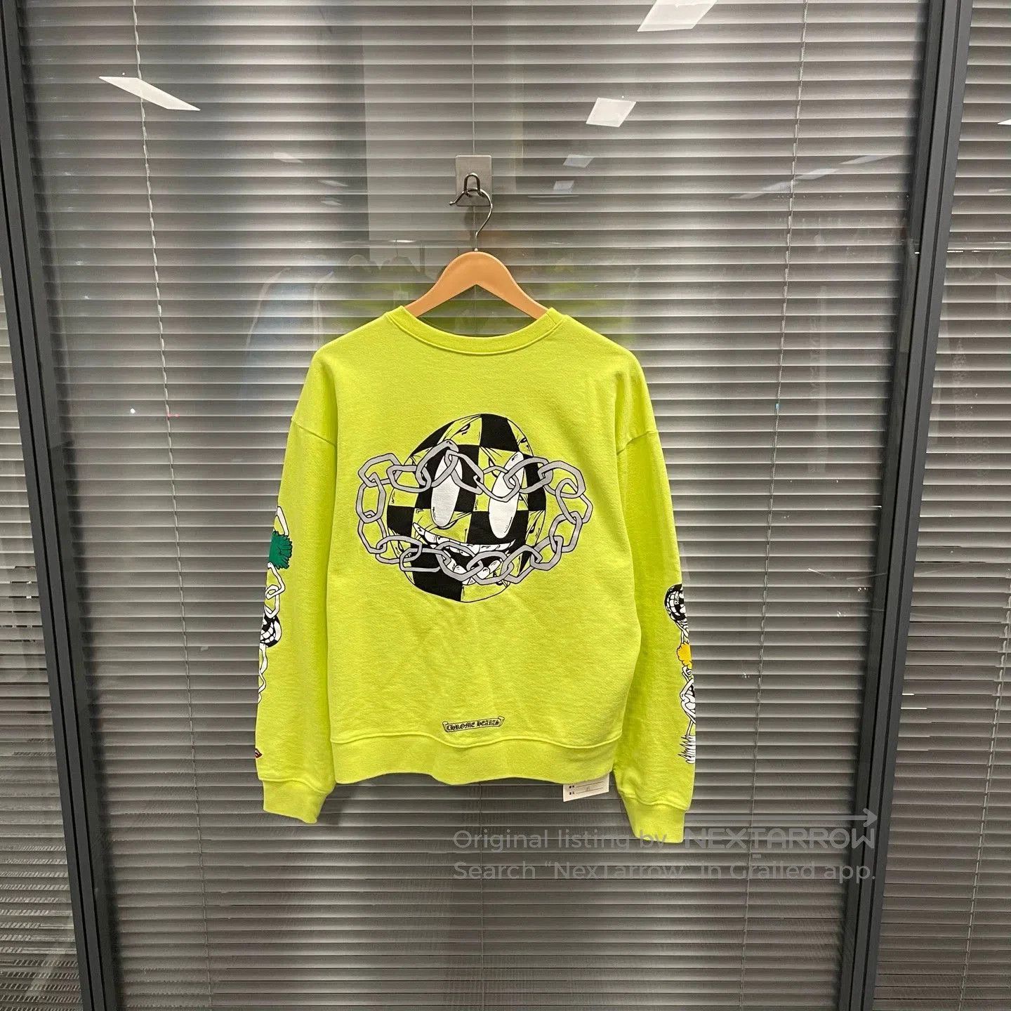 Chrome Hearts Green Graphic Long Sleeve Sweatshirt Size M. Size US M / EU 48-50 / 2 - 2 Thumbnail