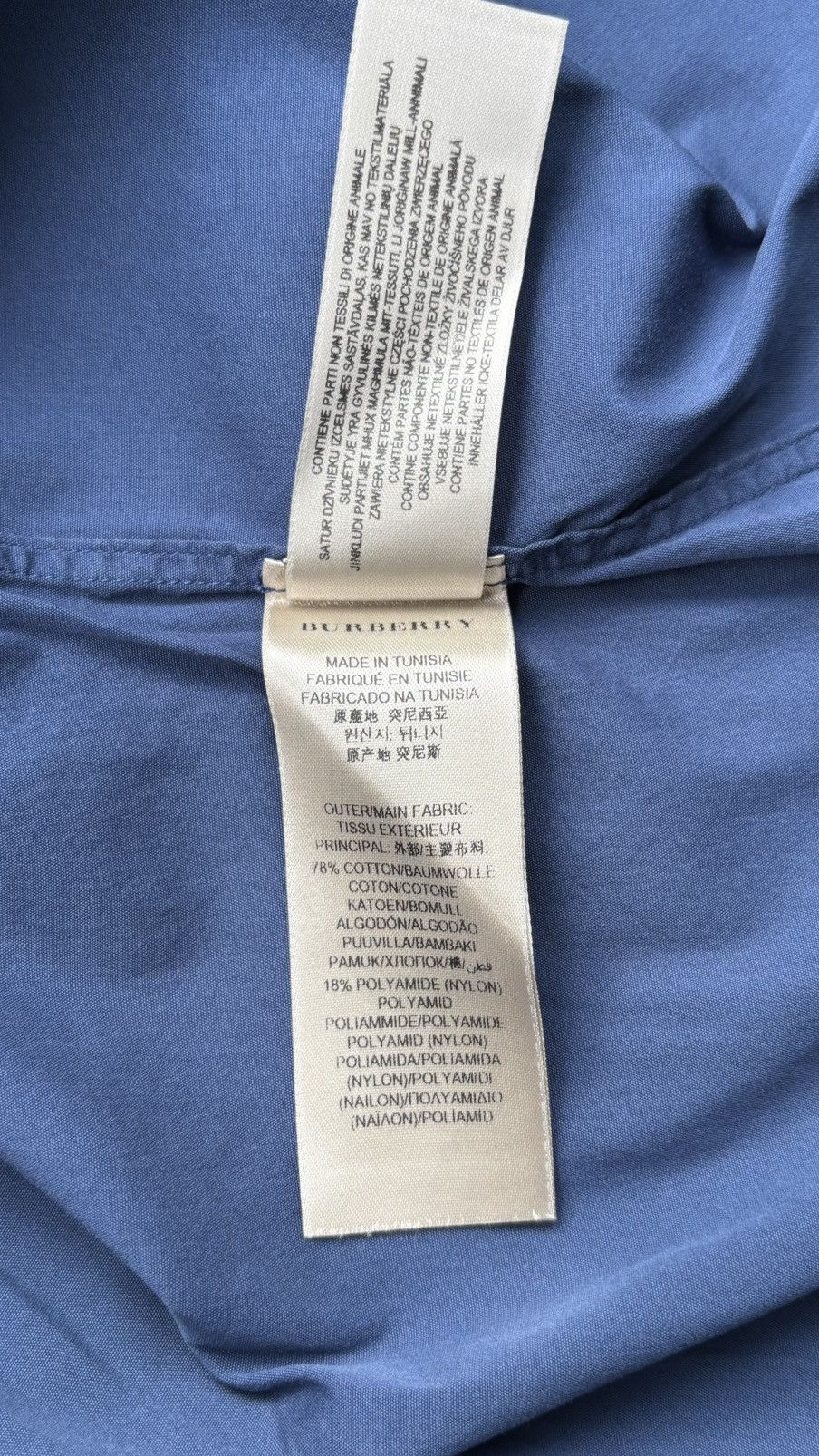 Burberry Burberry Long Shirt Blue Size US L / EU 52-54 / 3 - 5 Thumbnail