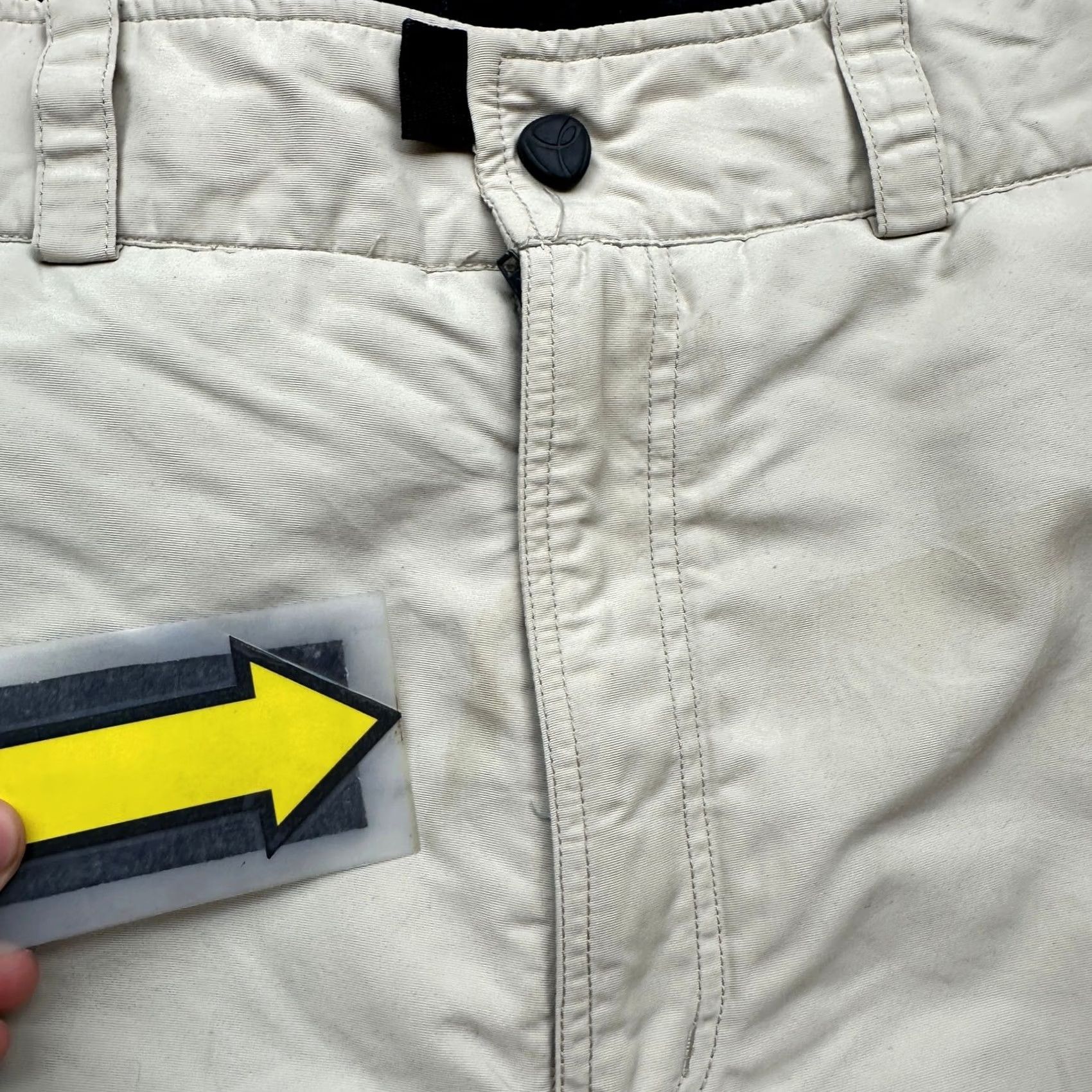 Burton Burton Toast Snow Pants Mens XL Beige Khaki Snowboarding Ski Pants with Pockets Zipper Rise High 34 In Inseam Casual Regular Nylon Polyester Mens Size US 36 / EU 52 - 7 Thumbnail