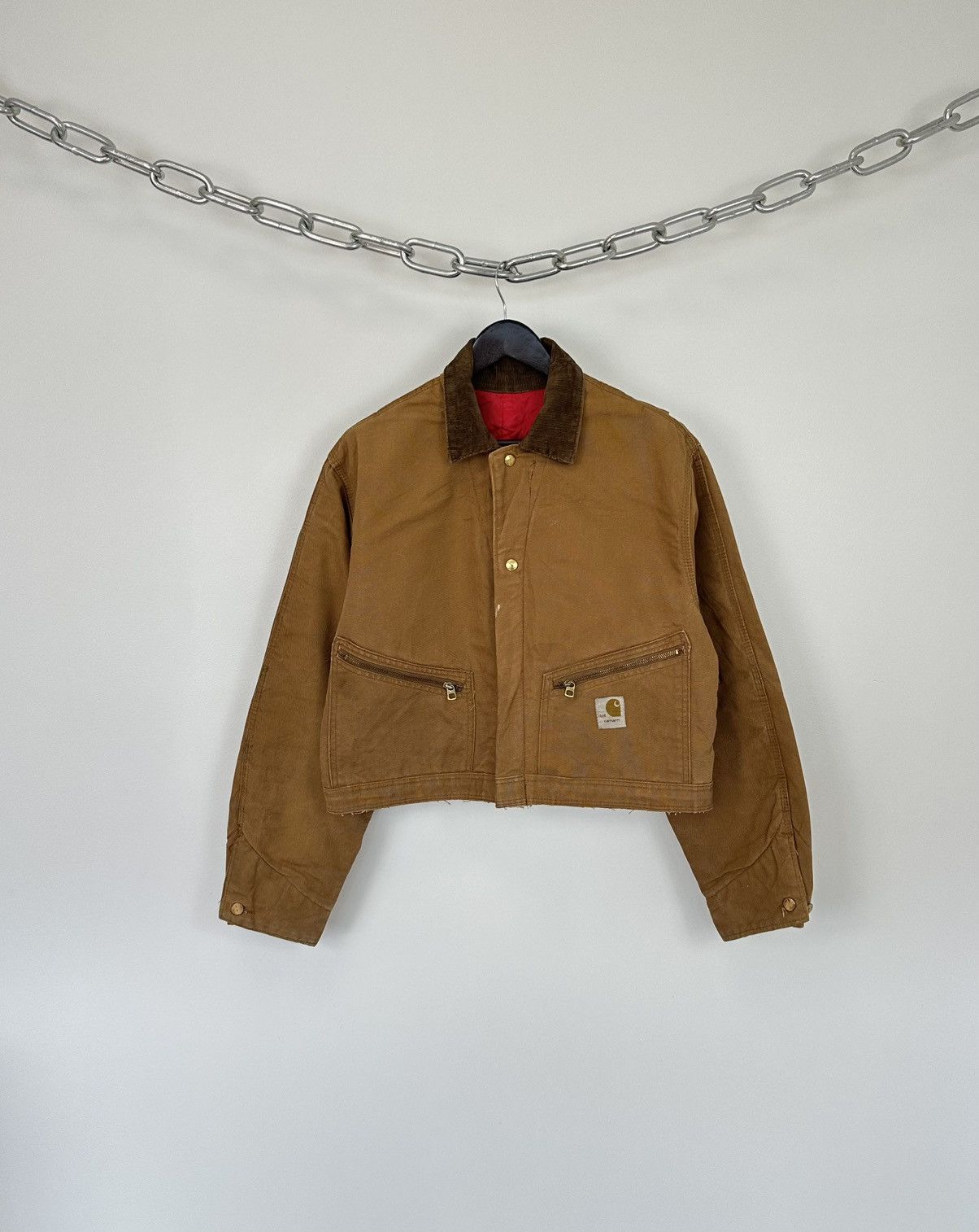 Carhartt Vintage 70s Carhartt USA Cropped Boxy Baggy Detroit Jacket Size US M / EU 48-50 / 2 - 1 Thumbnail
