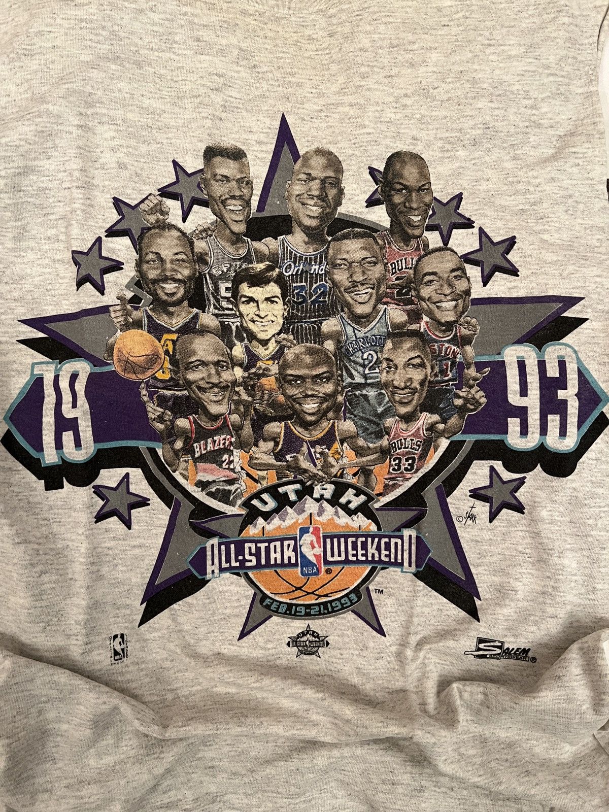 NBA × Vintage Vintage 1993 NBA All Star Utah Salem Sportswear Sleeveless Size US M / EU 48-50 / 2 - 2 Thumbnail