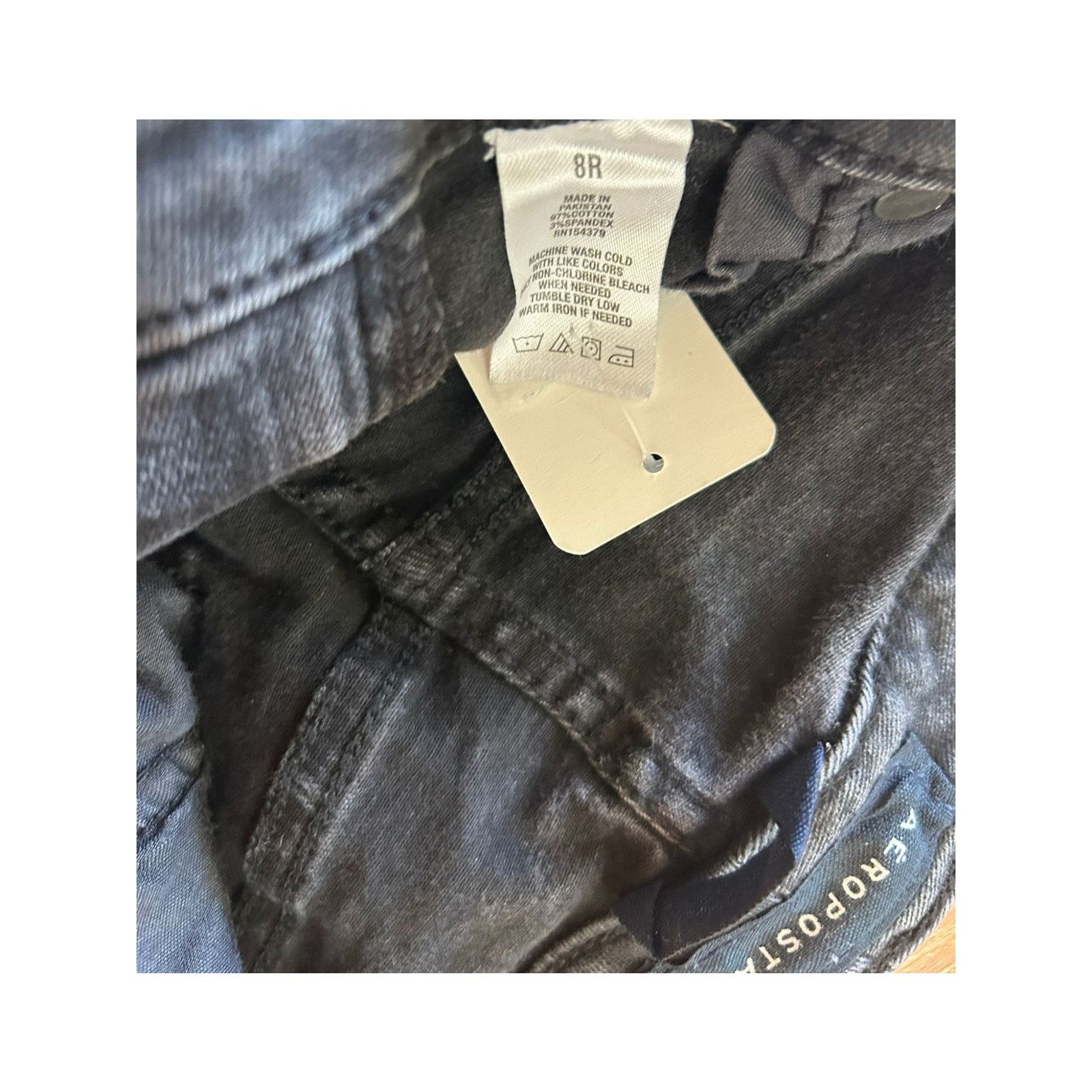 Aeropostale Aeropostale Black Denim Jeans - Women's Size 8R - Excellent! Size 30" / US 8 / IT 44 - 5 Thumbnail