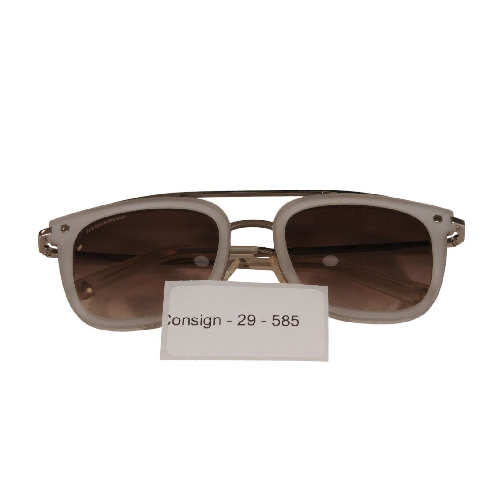 Dsquared2 JIM DQ 201 Sunglasses Transparent Silver White Square Size ONE SIZE - 11 Thumbnail