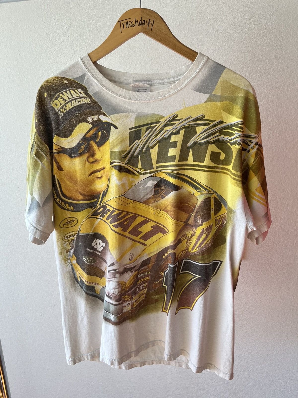 NASCAR × Vintage NASCAR Matt Kenneth #17 De Walt Tee 2005 Size US L / EU 52-54 / 3 - 2 Thumbnail