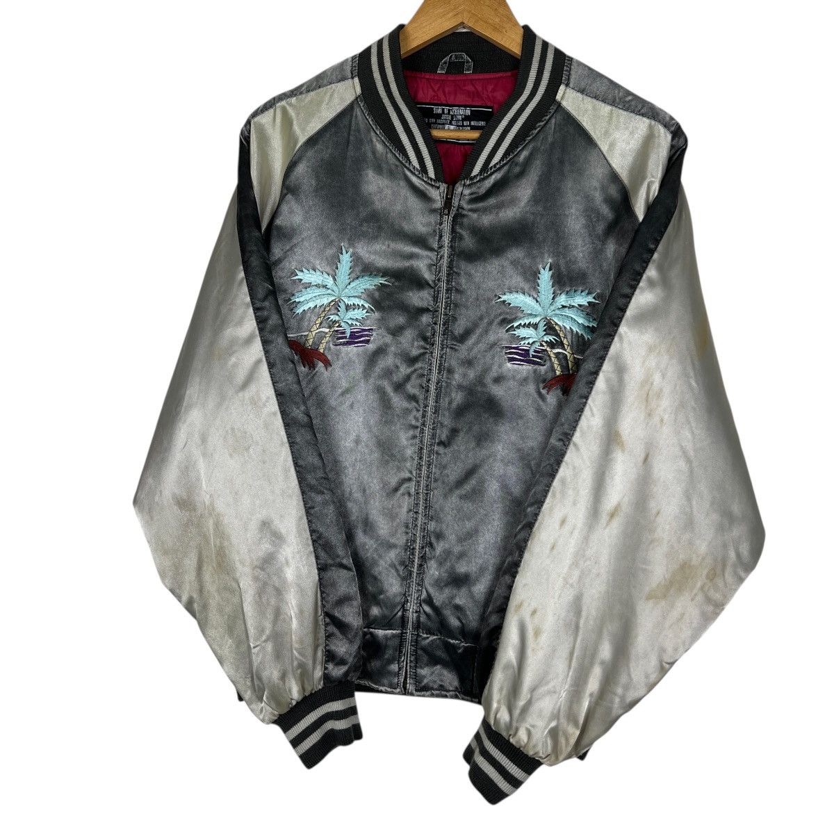 Japanese Brand 🔥 VINTAGE SUKAJAN ALOHA HAWAII JUNGLE STORM SOUVINER JACKET Size US M / EU 48-50 / 2 - 4 Thumbnail