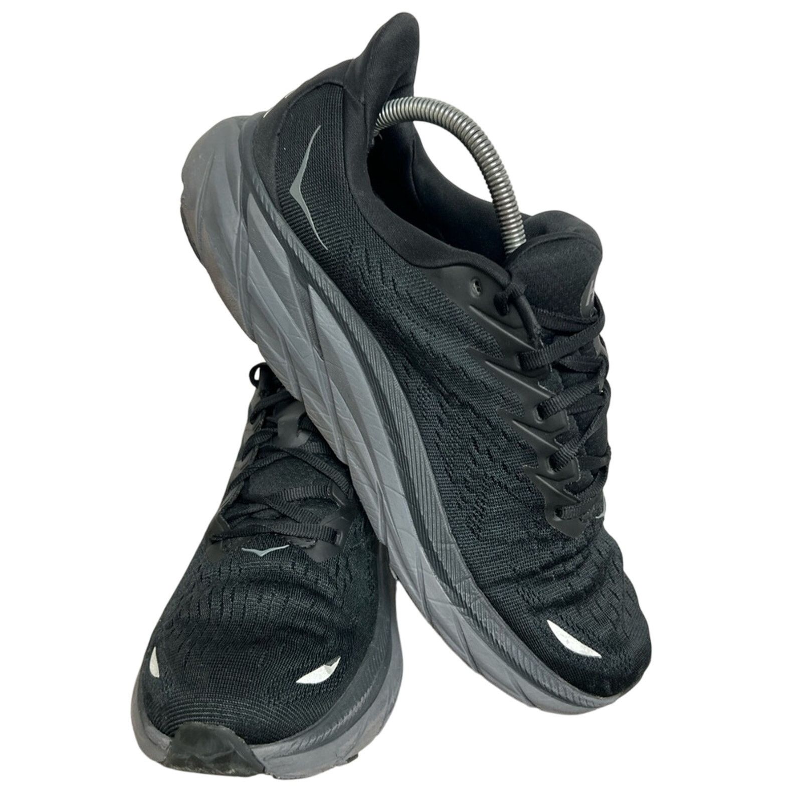 Hoka HOKA One One Clifton 8 Black Black Mens Shoes Size US 10 D Size US 10 / EU 43 - 2 Thumbnail