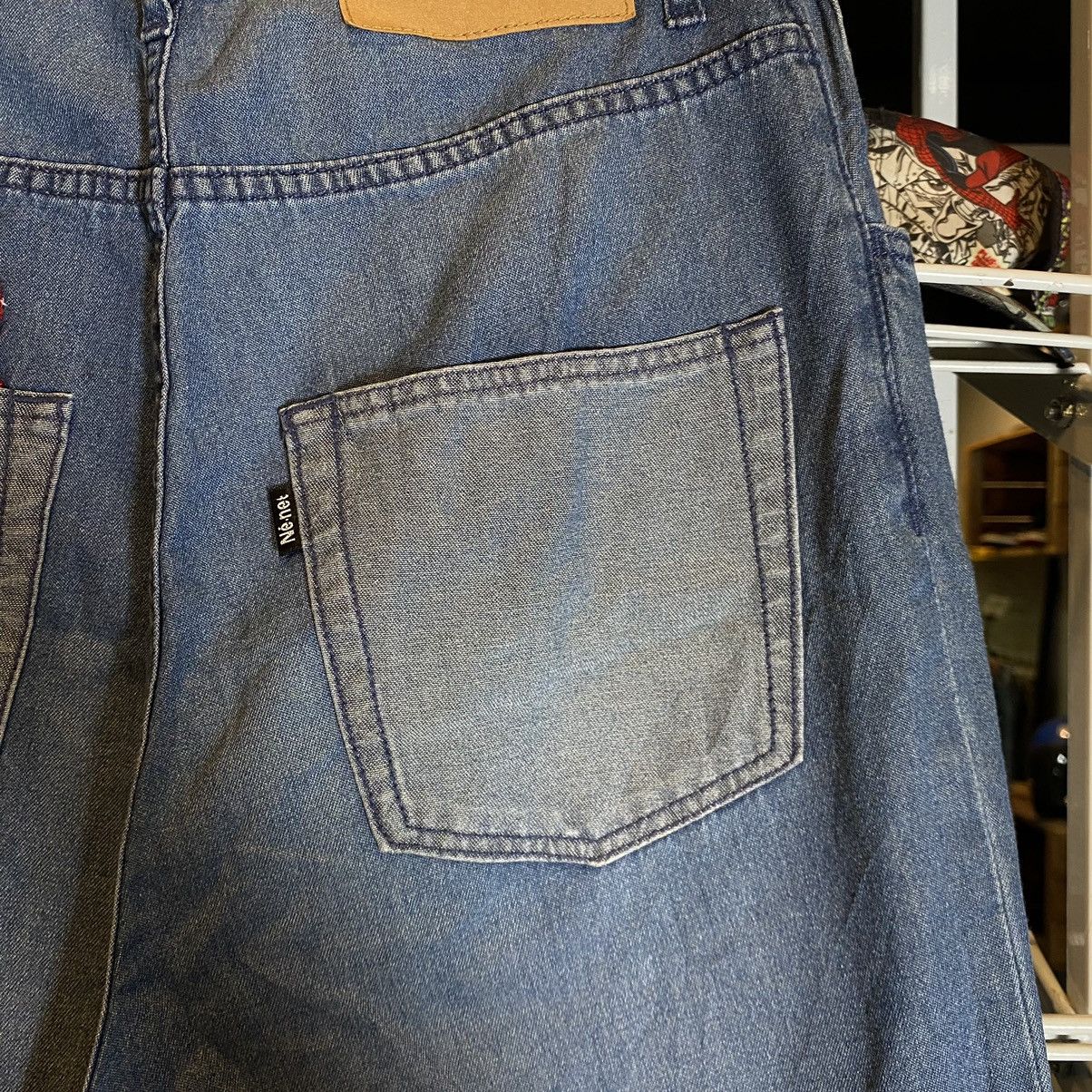 Issey Miyake Issey Miyake Ne-net Baggy Drop Crotch Denim Pants 28 Size US 28 / EU 44 - 6 Thumbnail