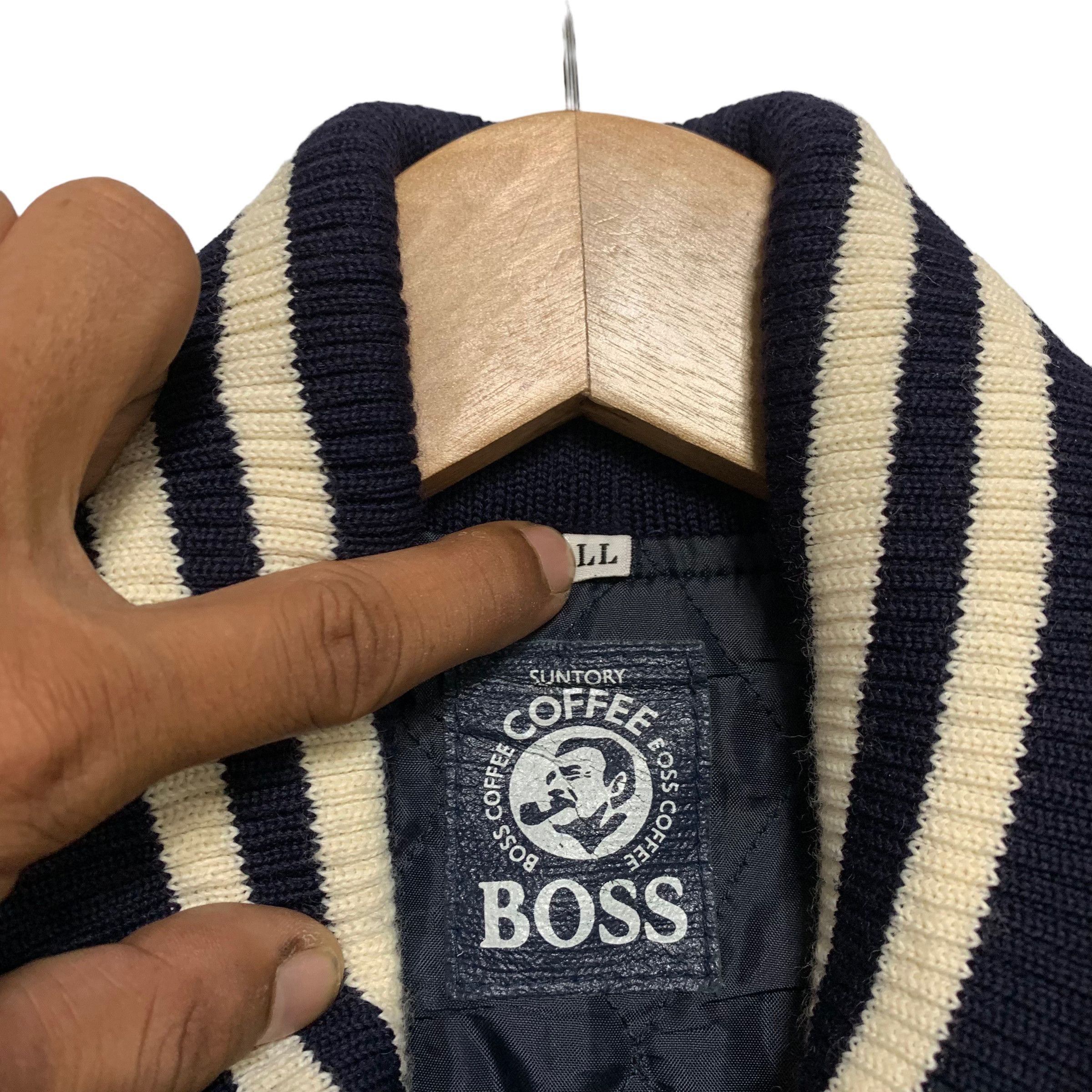 Japanese Brand Vintage Suntory Boss Coffee Varsity Jacket Size US XL / EU 56 / 4 - 10 Thumbnail