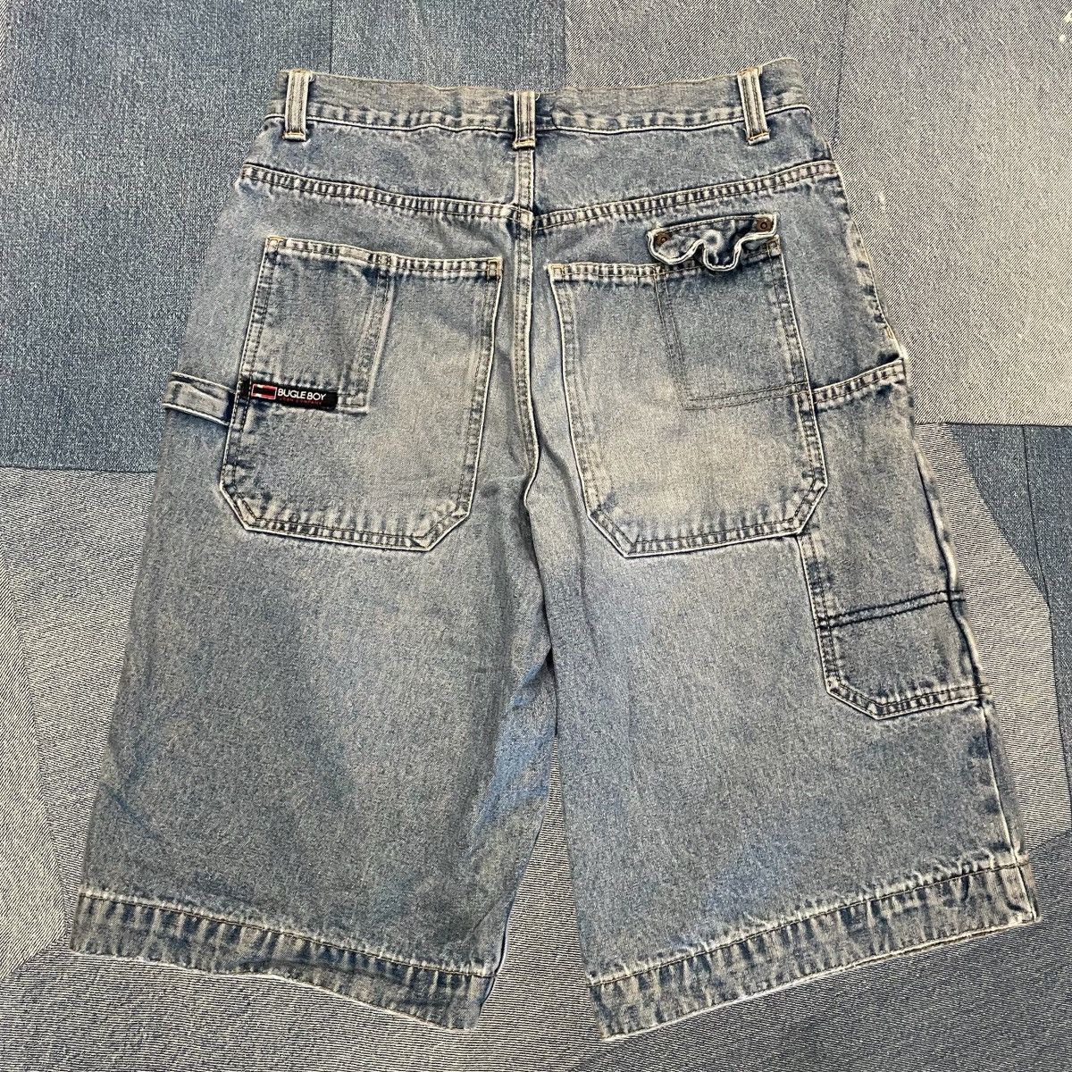 Bugle Boy × Vintage CRAZY Baggy Y2K Bugle Boy Deep Pocket Denim Shorts Size US 28 / EU 44 - 2 Thumbnail