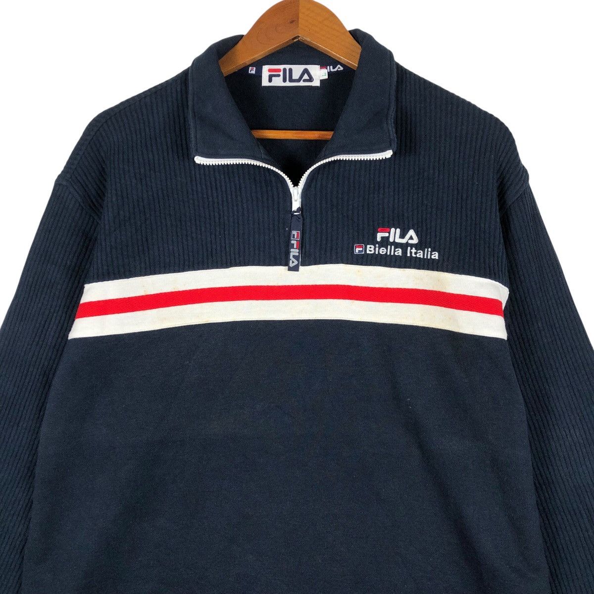 Fila FILA Biella Italia Half Zip Sweatshirt Size US L / EU 52-54 / 3 - 2 Thumbnail