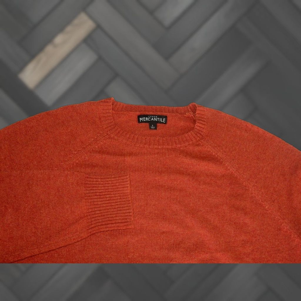 J.Crew J.CREW Wool Blend Pullover Sweater Men's Large Orange Size US L / EU 52-54 / 3 - 1 Thumbnail