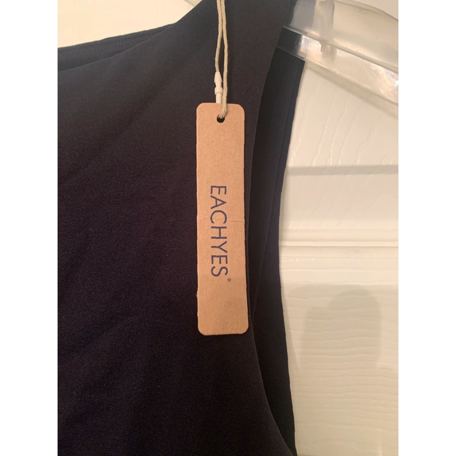Vintage Eachyes Womens Tank Top Boat Neck Seamless Sleeveless Black Medium Size Small Size S / US 4 / IT 40 - 2 Thumbnail
