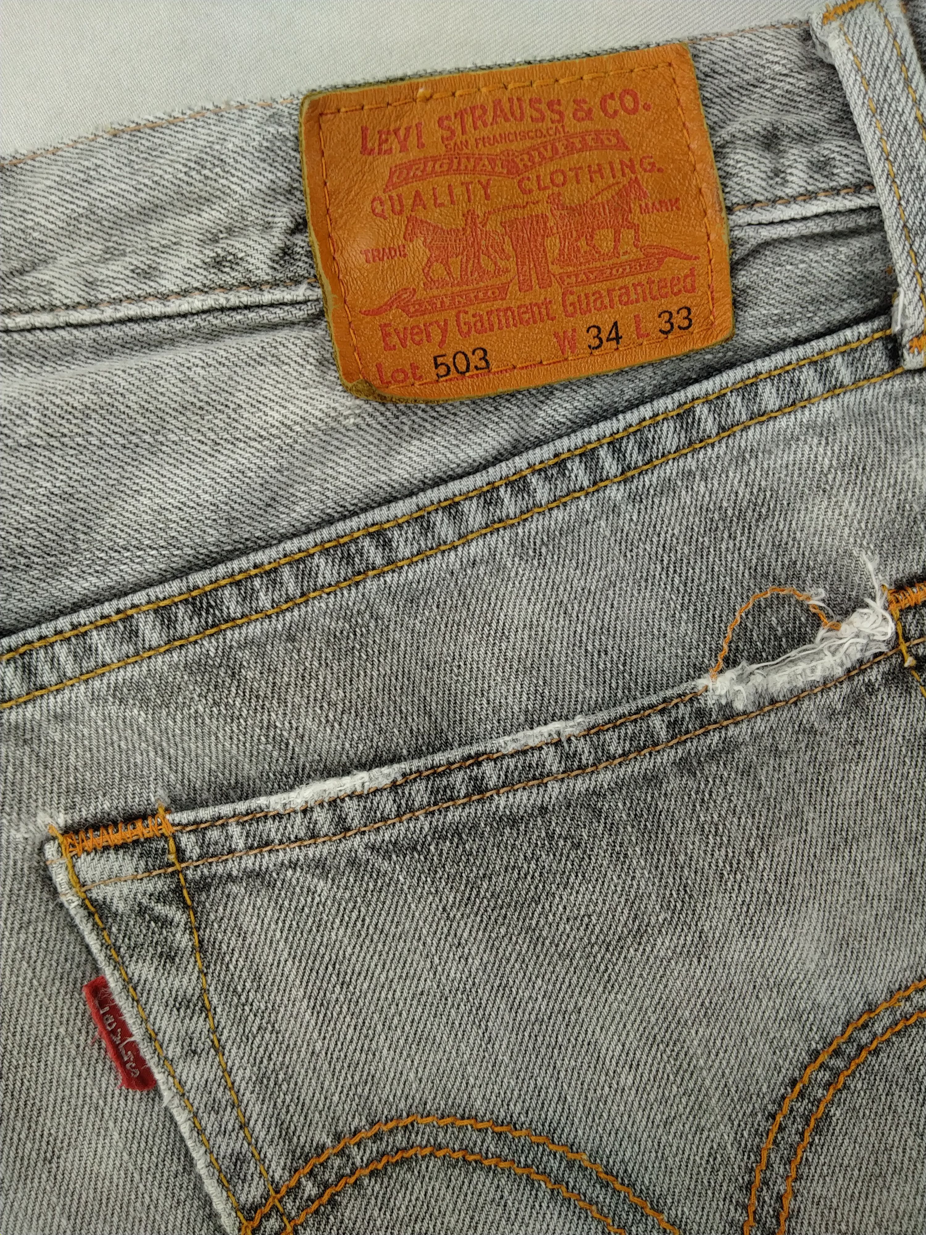 Levi's Light Grey Vintage Classic Levi's 503 35x33 Denim -JN893 Size US 35 - 7 Thumbnail