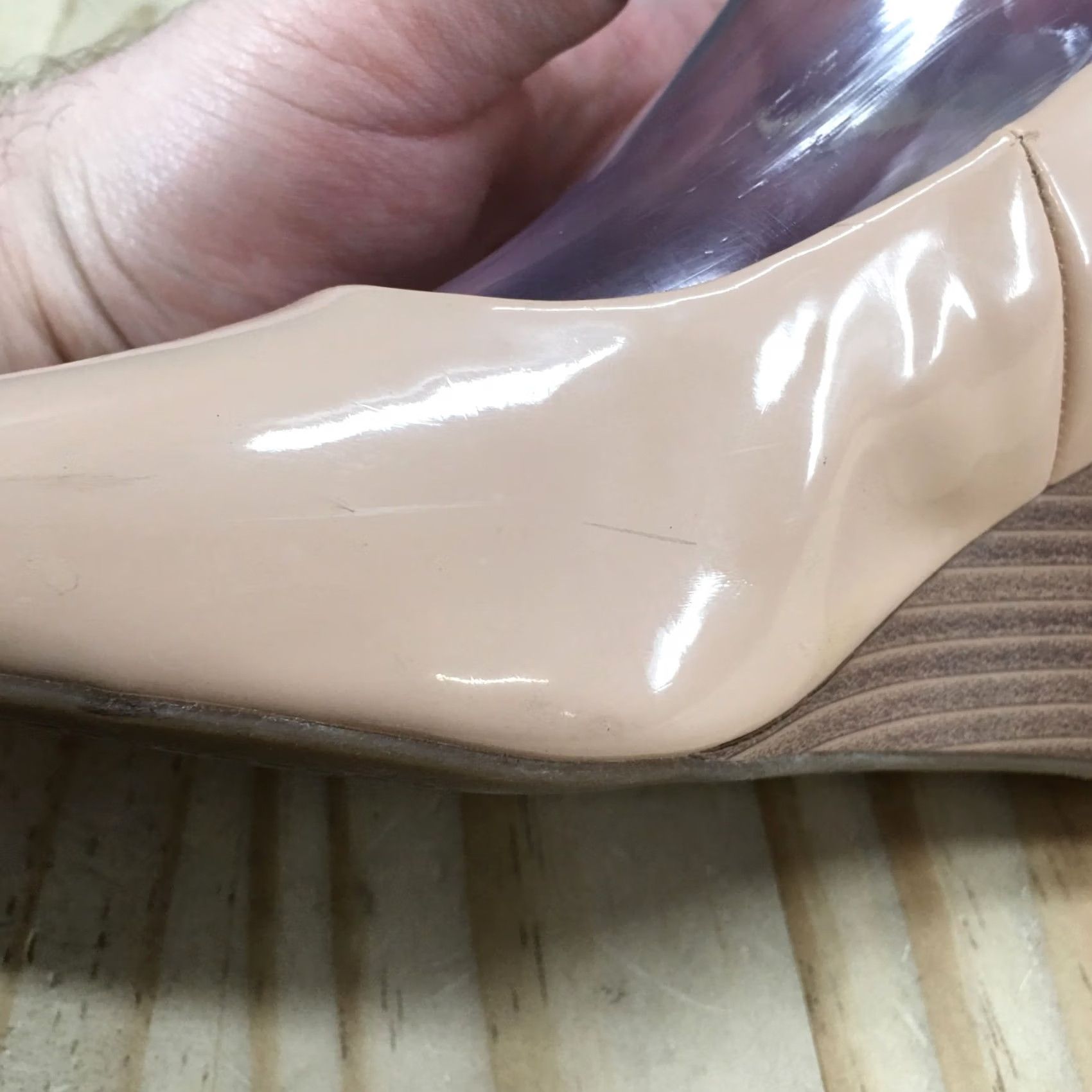 Jessica Simpson Jessica Simpson Heels Womens 8.5 Pump Tan Slip On Peep Toe Casual Comfort Wedge Pump Size US 9 / IT 39 - 6 Thumbnail