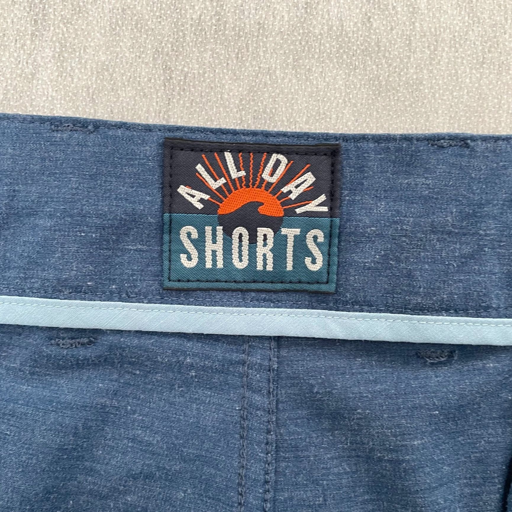 Faherty Faherty All Day Shorts Adult 38 Blue Pockets Drawstring Logo Stretch Cotton Blend Polyester Spandex Chino Men Mens Regular Size US 38 / EU 54 - 5 Thumbnail
