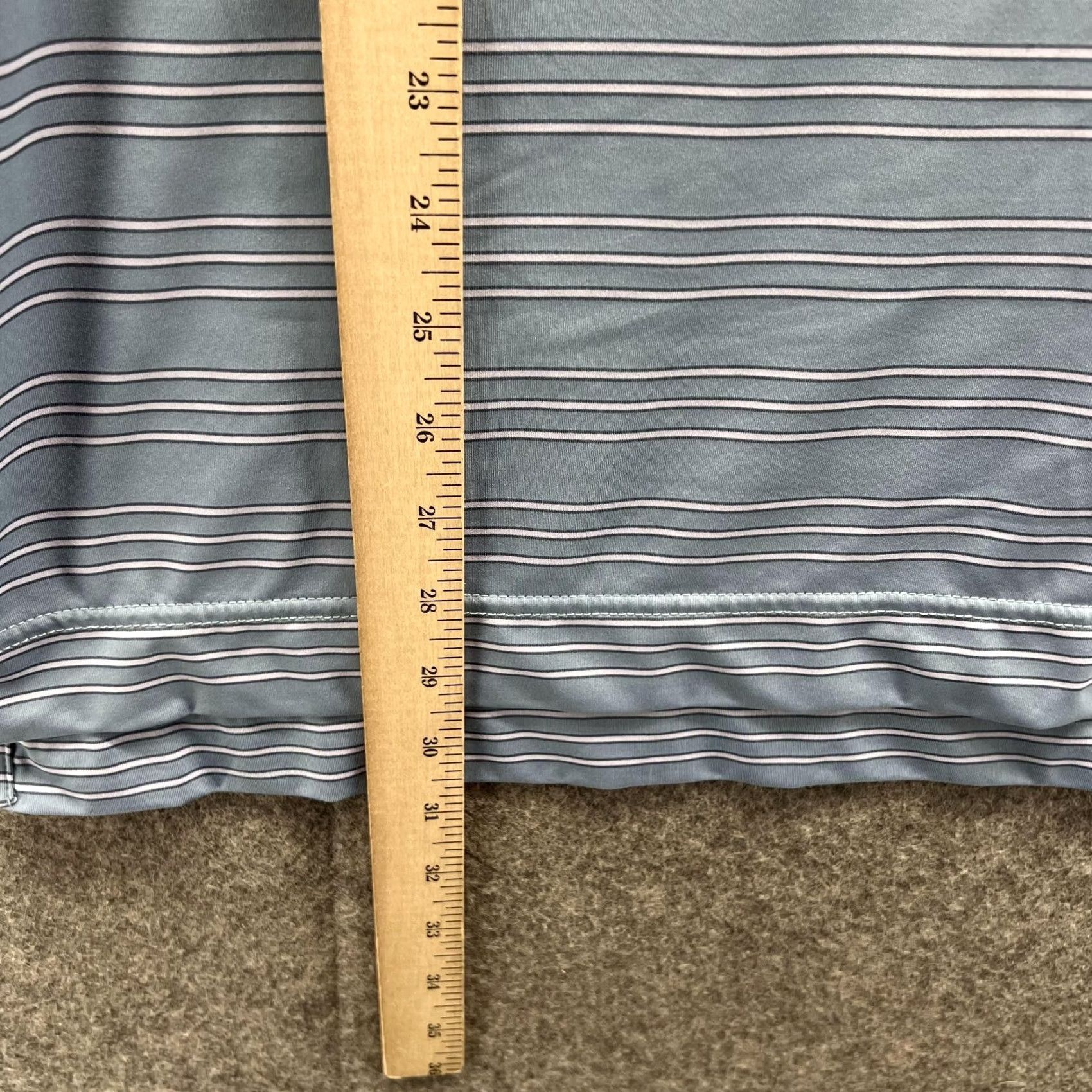 Footjoy FootJoy Polo Shirt Men Medium Blue Striped Polyester Golf Club Sankaty Vtg Size US M / EU 48-50 / 2 - 6 Thumbnail
