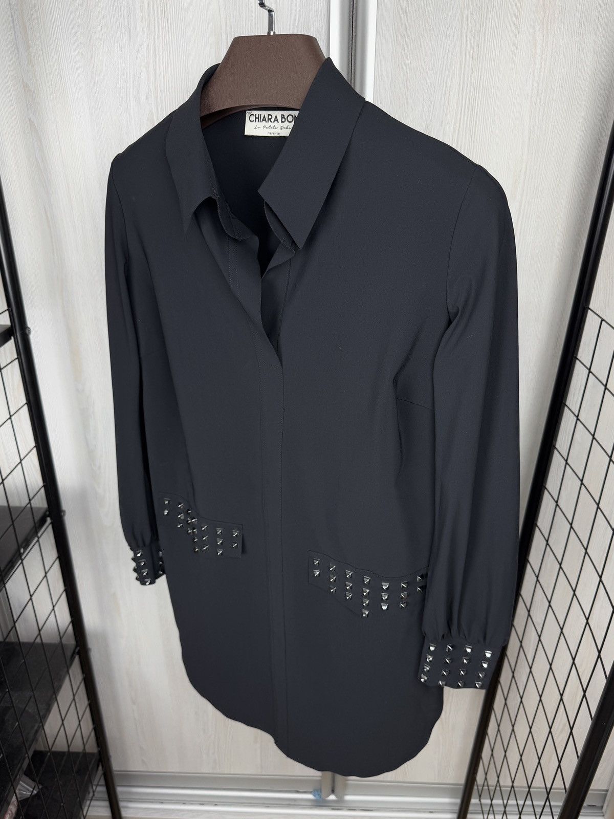 Chiara Boni Chiara Boni La Petite Robe Black LongSleeve Above Knee Dress Size M / US 6-8 / IT 42-44 - 6 Thumbnail