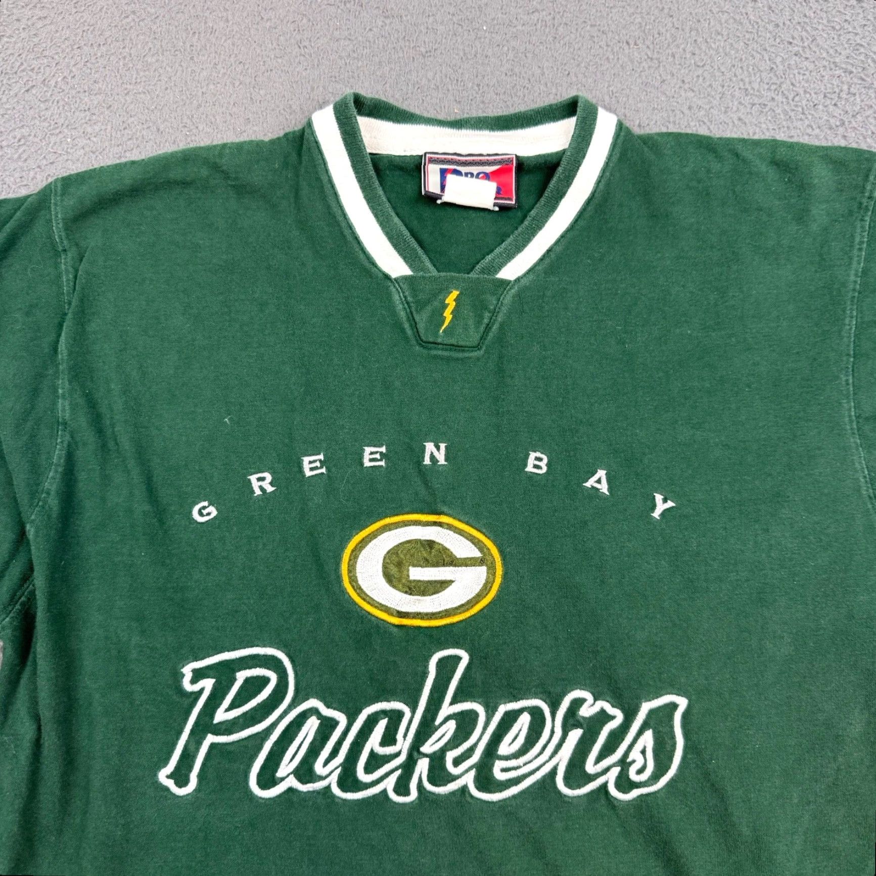 Pro Player VINTAGE Green Bay Packers Shirt Mens Large Green Long Sleeve Pro Player Rugby Size US L / EU 52-54 / 3 - 4 Thumbnail