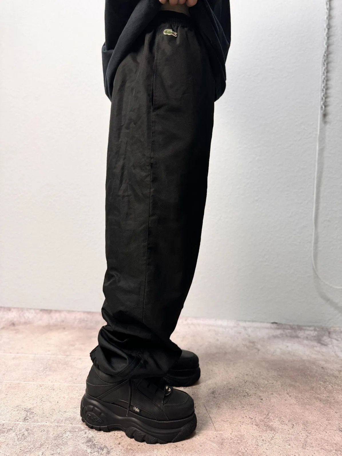 Lacoste × Vintage Vintage Nylon Lacoste Track Pants Drill Mini Logo Y2K Size US 34 / EU 50 - 6 Thumbnail