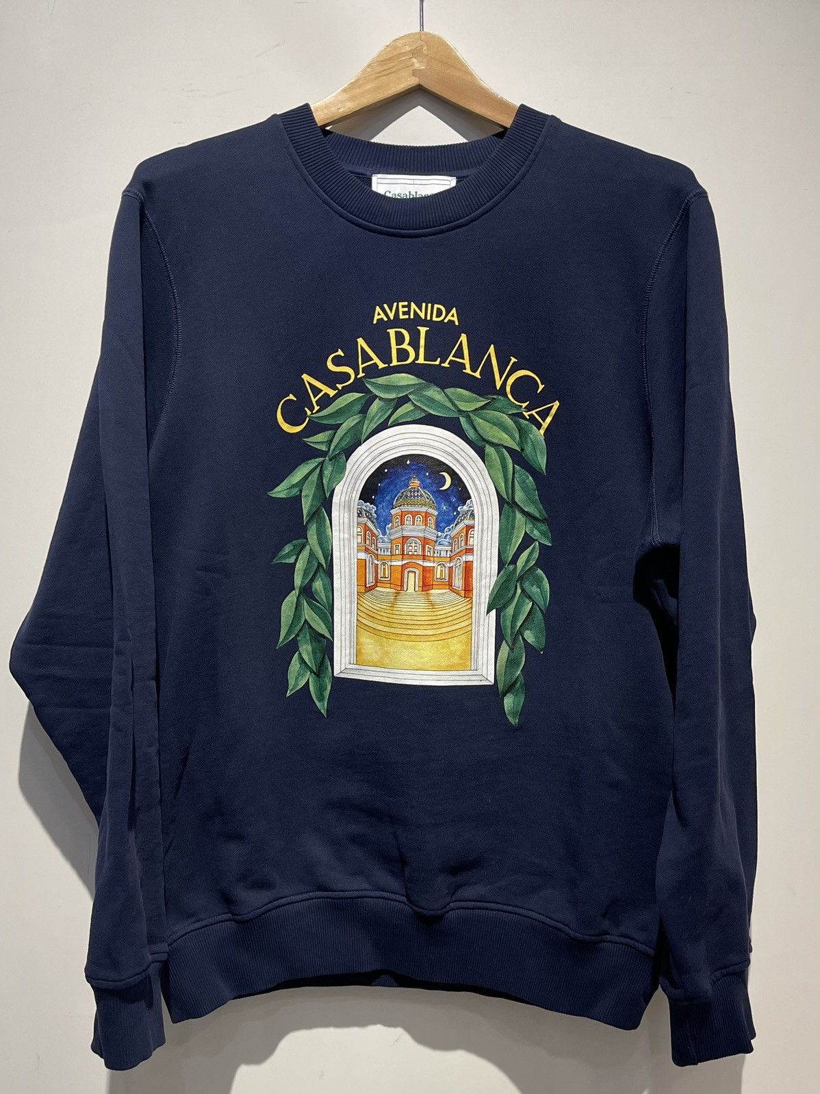 カサブランカ CASABLANCA フロントプリントスウェット メンズ XL