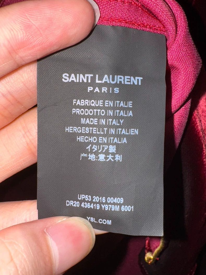 Saint Laurent Paris Saint laurent paris 16fw show style palace gold thread red Size US S / EU 44-46 / 1 - 7 Thumbnail