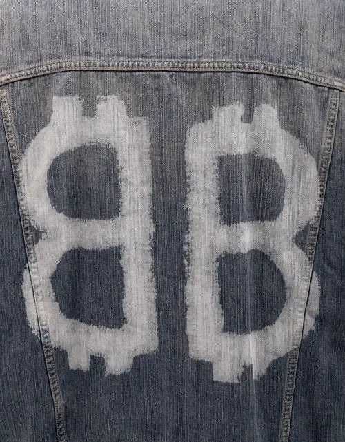 Balenciaga Balenciaga Blue Crypto Large Denim Jacket Size US M / EU 48-50 / 2 - 5 Thumbnail