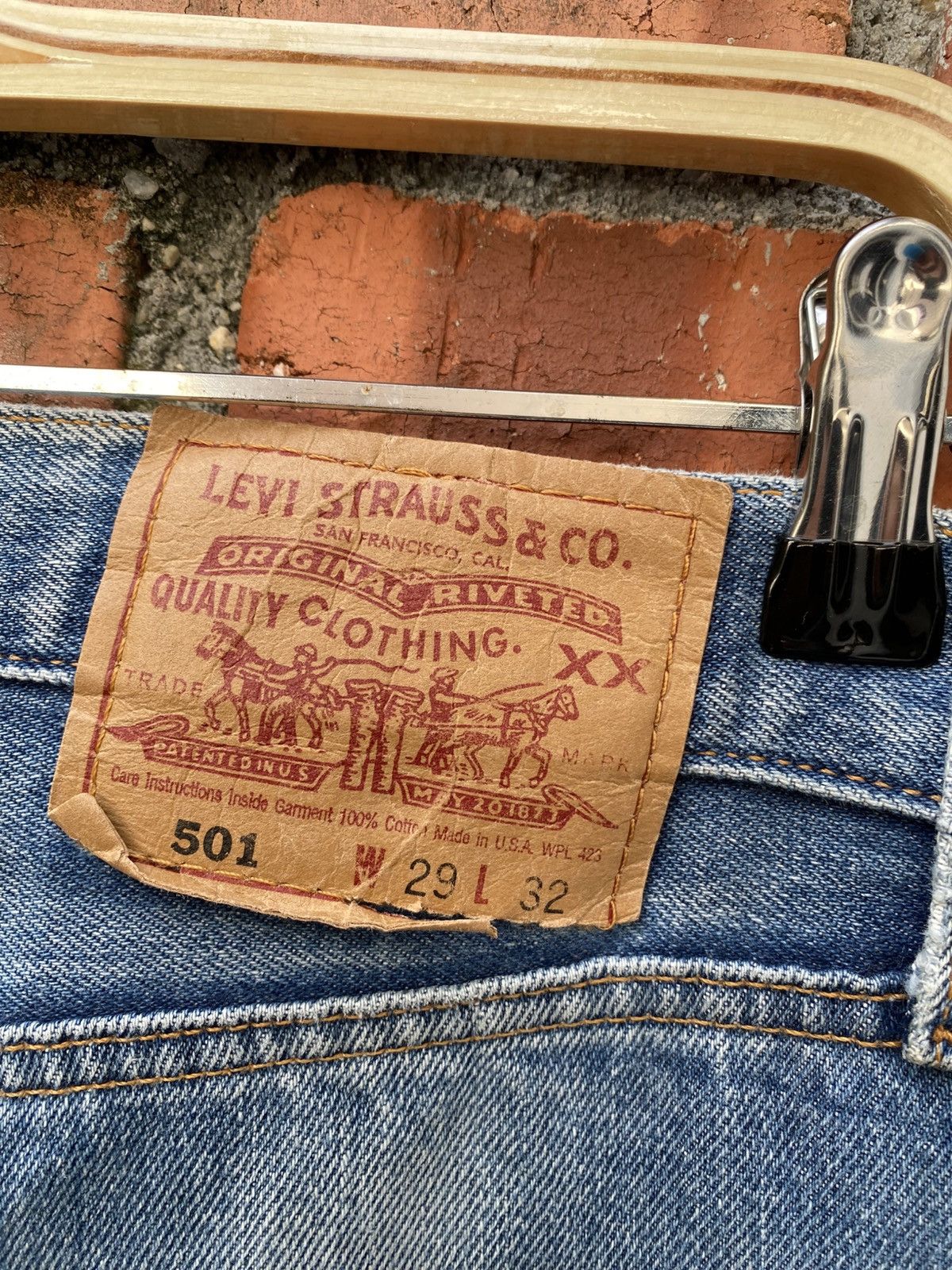 Levi's × Levi's Vintage Clothing × Vintage W30x29 Vintage levi's 501 made in USA Faded Size US 30 / EU 46 - 4 Thumbnail