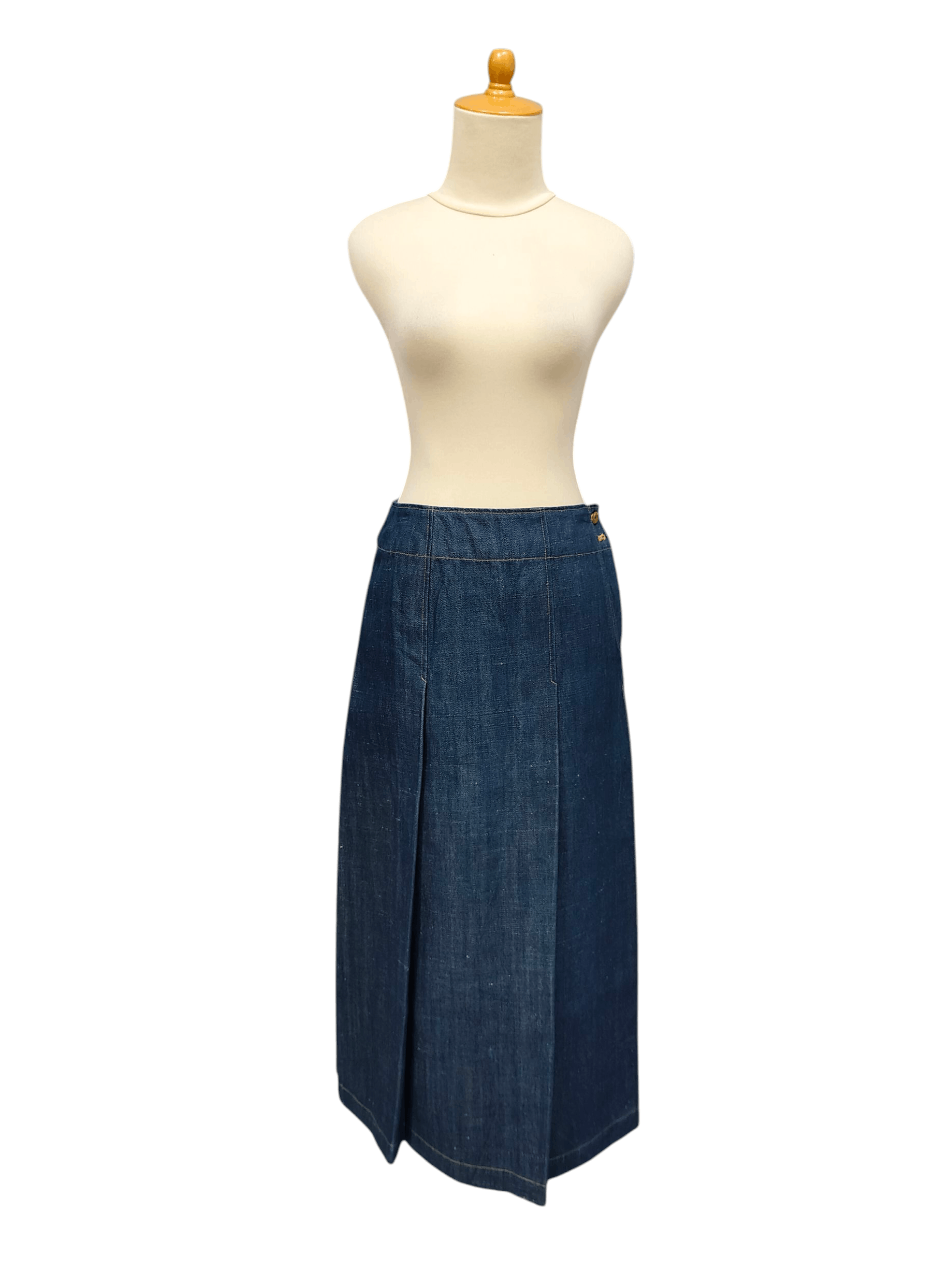 Japanese Brand 90s Akiko Ogawa🇯🇵Primary 17oz Selvedge Denim Archive Skirt Size 29" - 1 Thumbnail