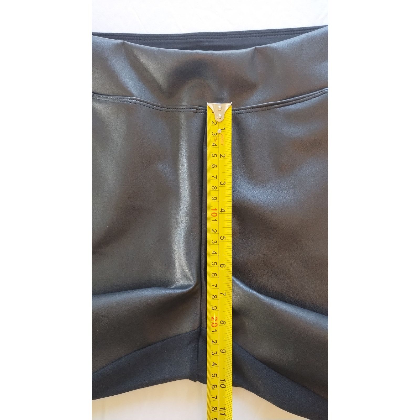 Other Belle Kim Gravel Faux Leather Black Pants Women Sz12 Size 34" / US 12 / IT 48 - 13 Thumbnail