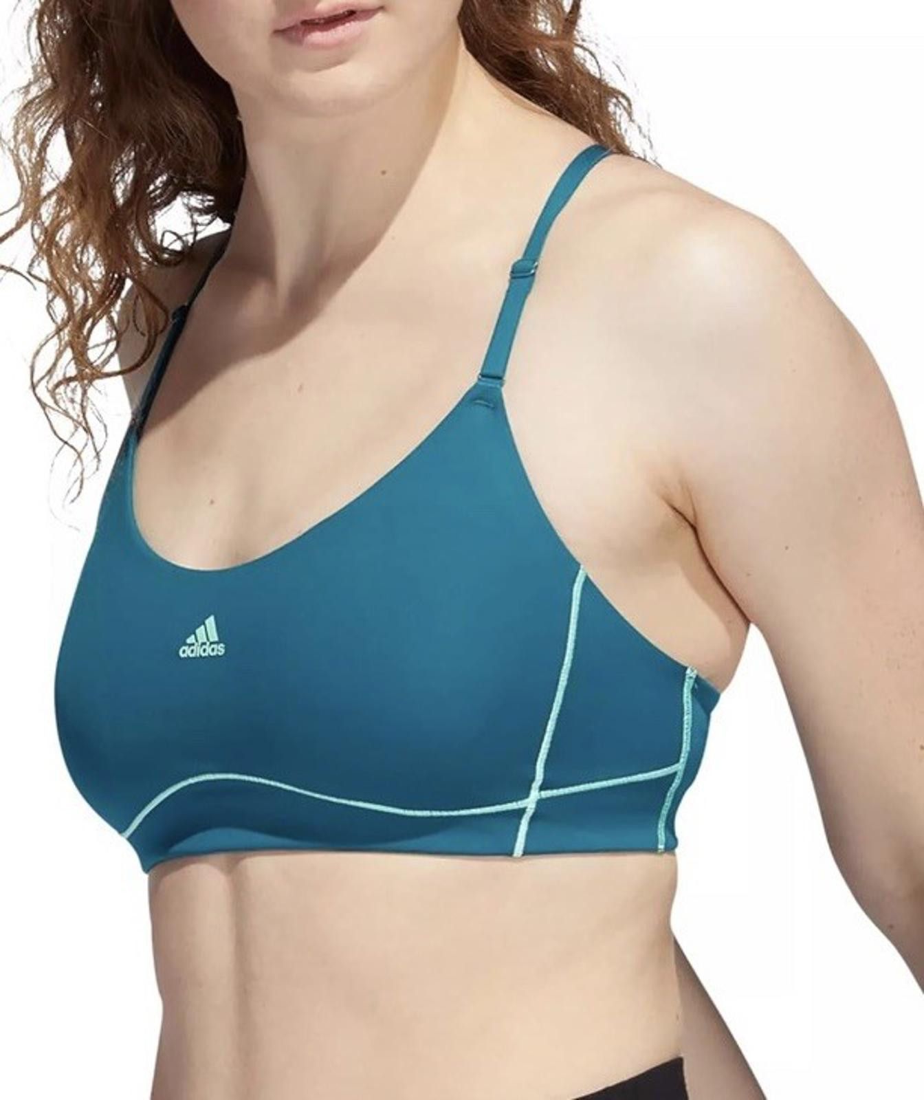 Adidas adidas Women's Pop Stitch Medium-Support Bra Sz XL Size ONE SIZE - 1 Thumbnail