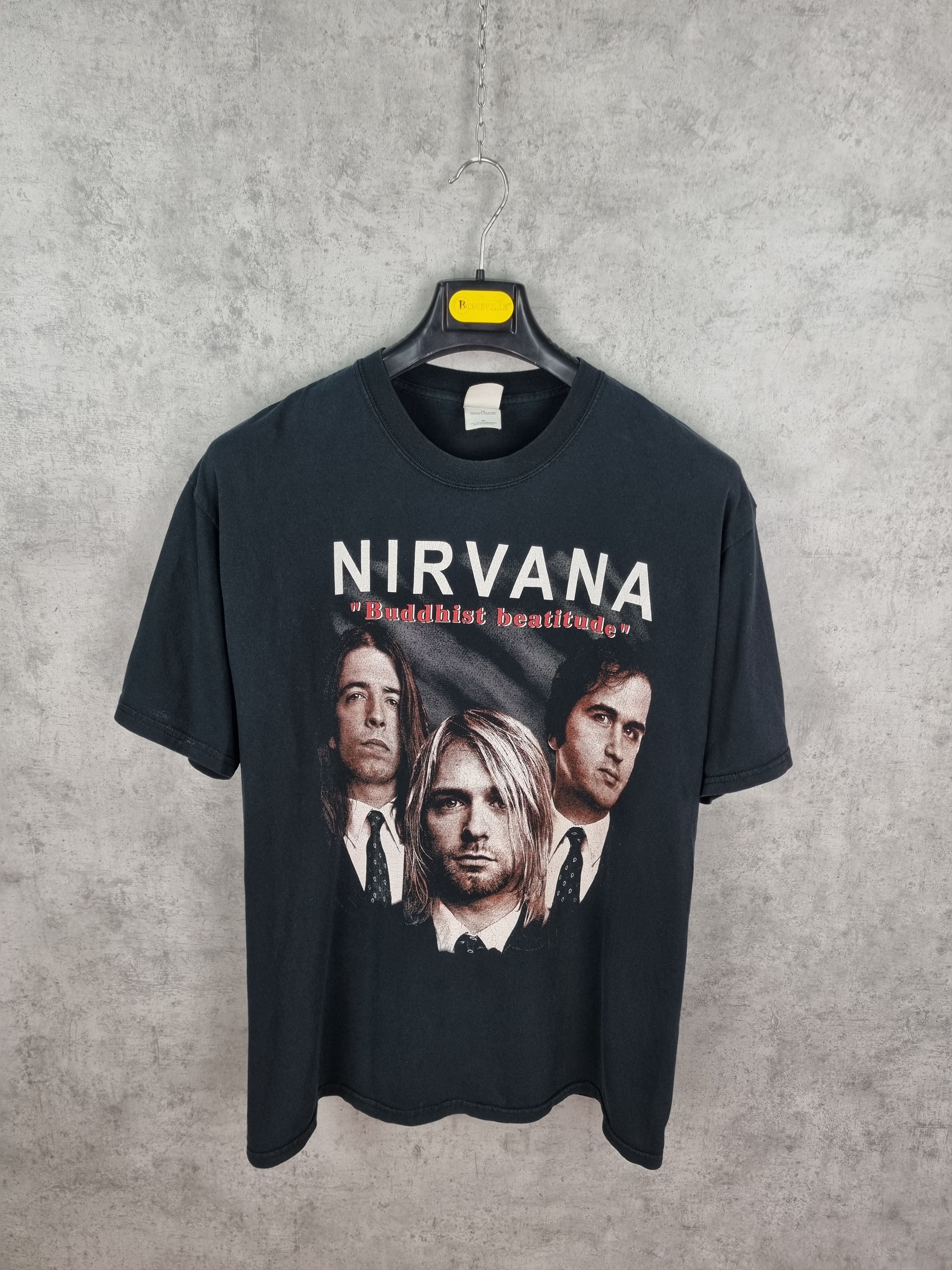 Band Tees × Nirvana NIRVANA BUDDDHIST BEATITUDE PORTRET KURT COBAIN BAND TEE Size US XL / EU 56 / 4 - 19 Thumbnail