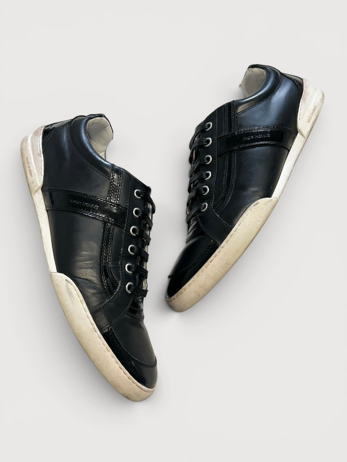Dior SS2010 Patent Panel Leather Sneakers Size US 9 / EU 42 - 4 Thumbnail