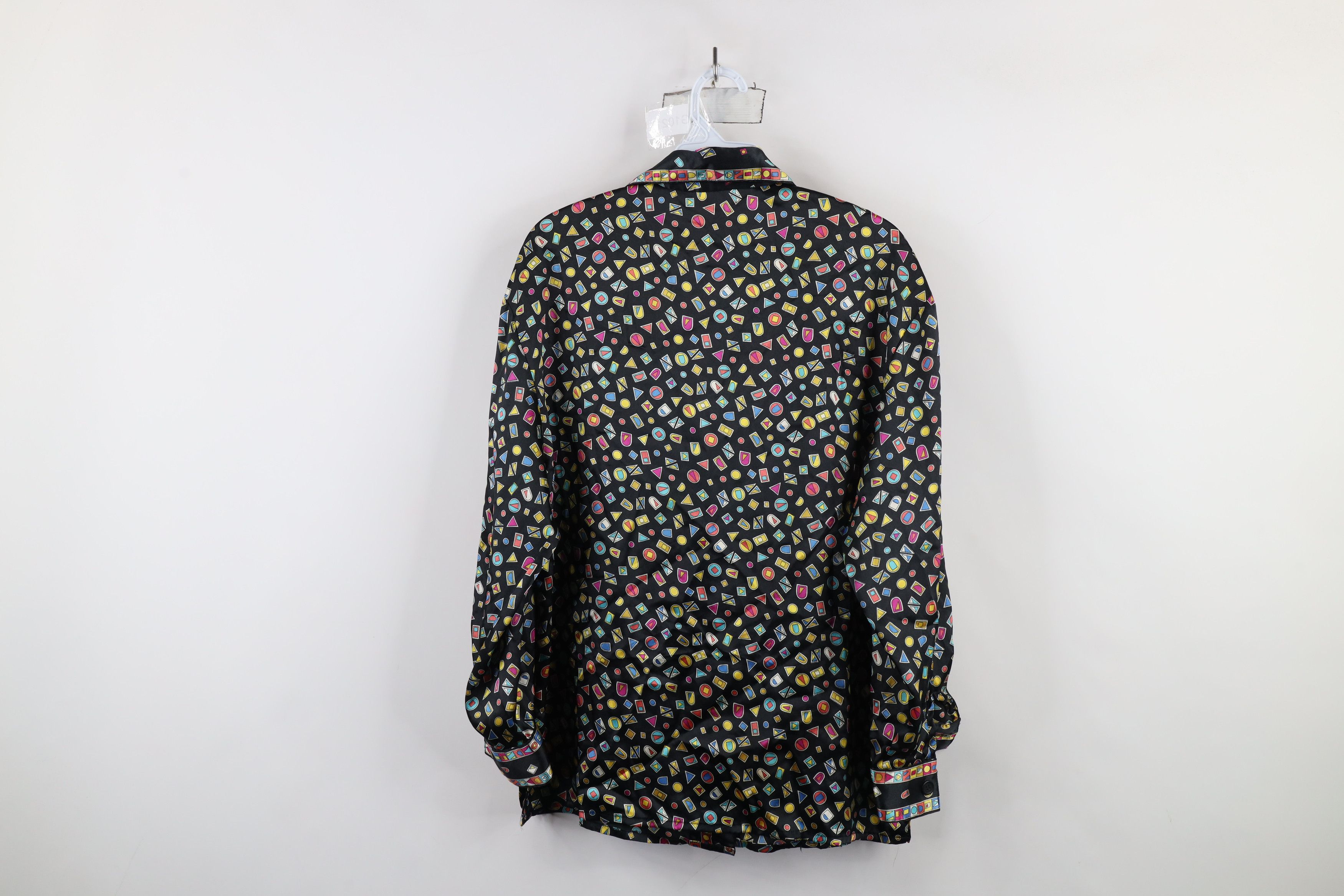 Vintage Vintage 90s Streetwear Geometric Polyester Button Shirt Size M / US 6-8 / IT 42-44 - 8 Thumbnail