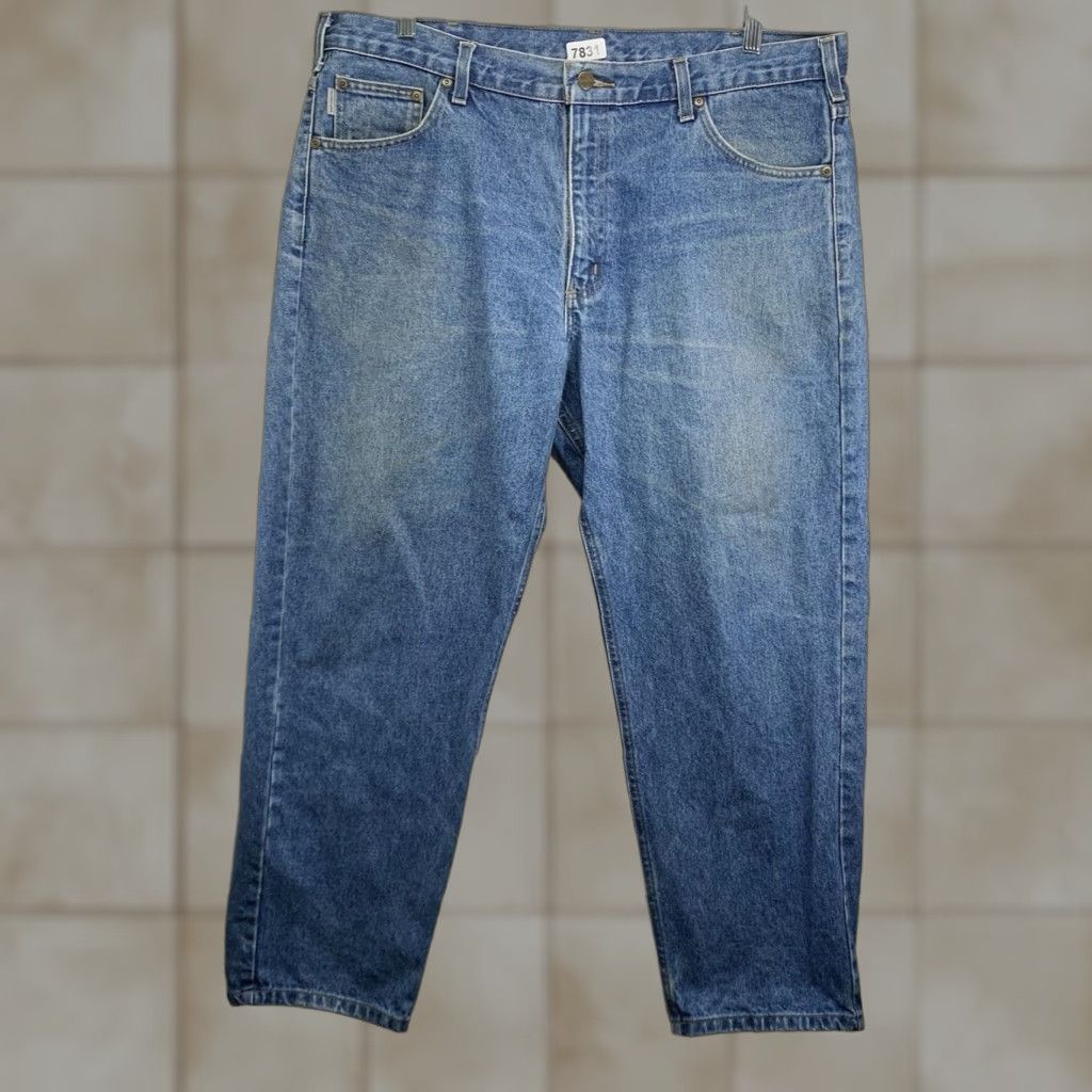 Carhartt VINTAGE Carhartt Jeans B17 Relaxed Tapered Fit Denim 40W 28L Blue Mens Size US 40 / EU 56 - 1 Thumbnail