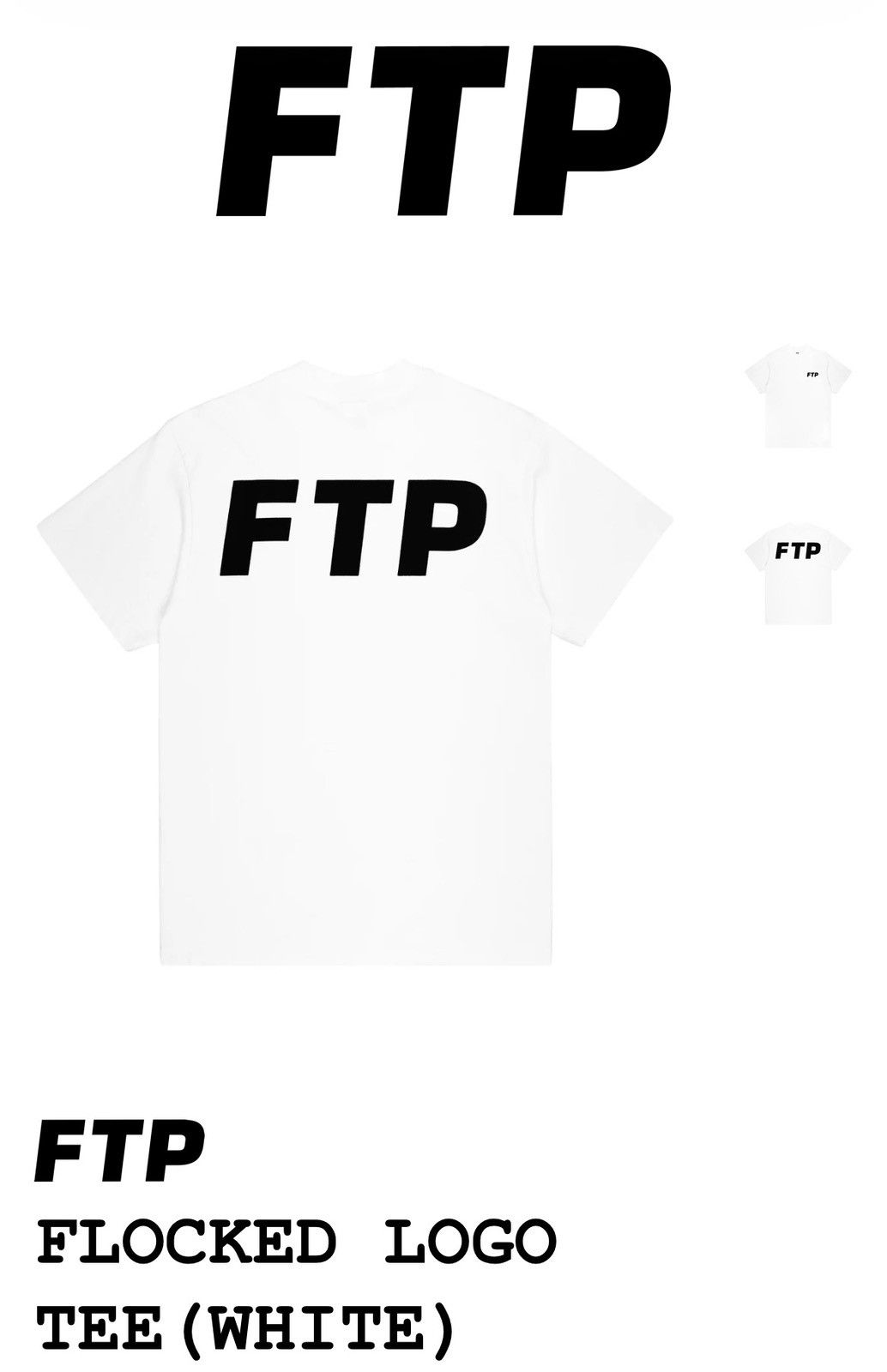 Fuck The Population FTP Flocked Logo Tee Size US L / EU 52-54 / 3 - 2 Thumbnail