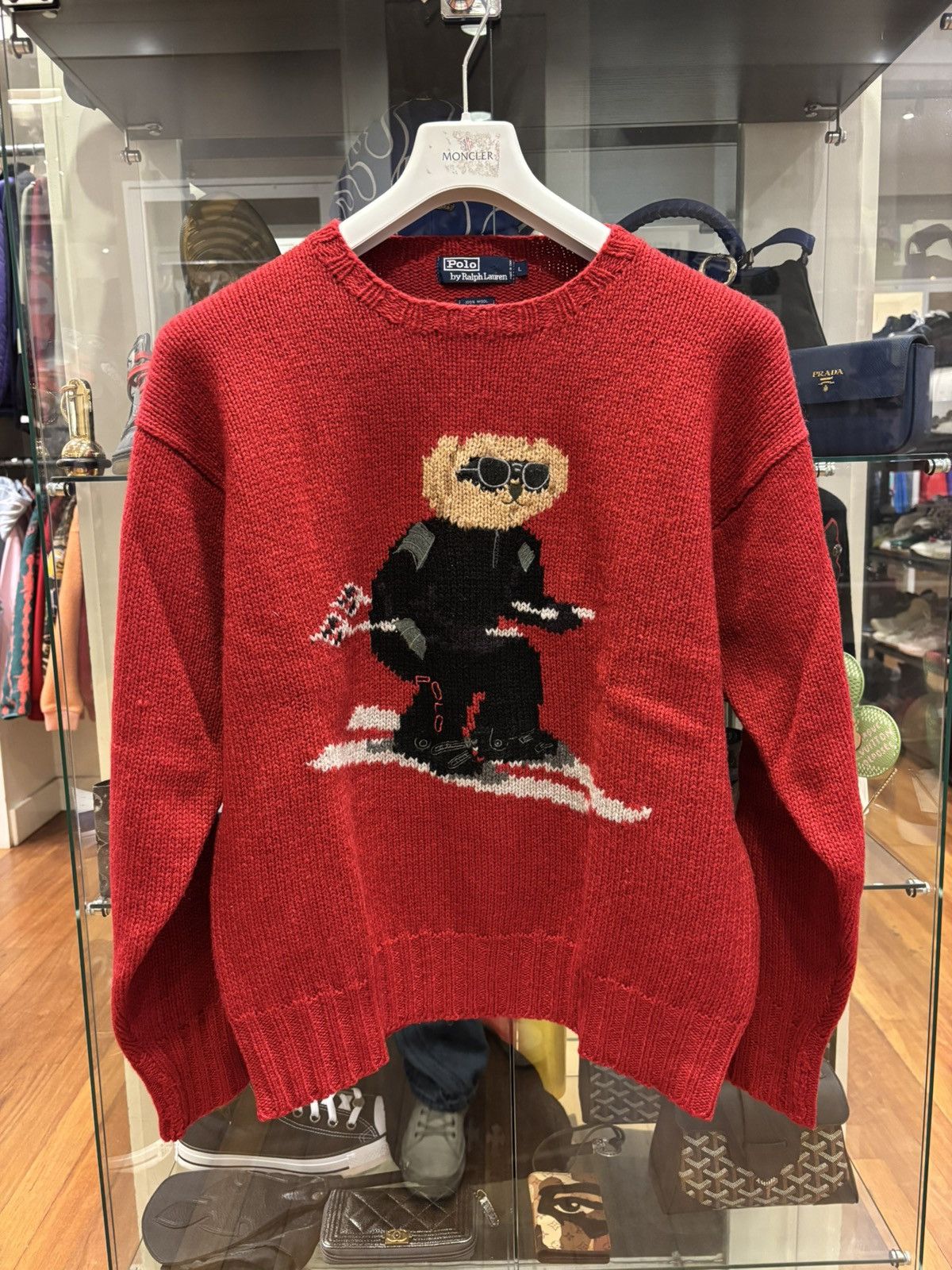 Polo Ralph Lauren Polo Ralph Lauren Ski Bear Hand Knit Sweater Size US L / EU 52-54 / 3 - 1 Thumbnail