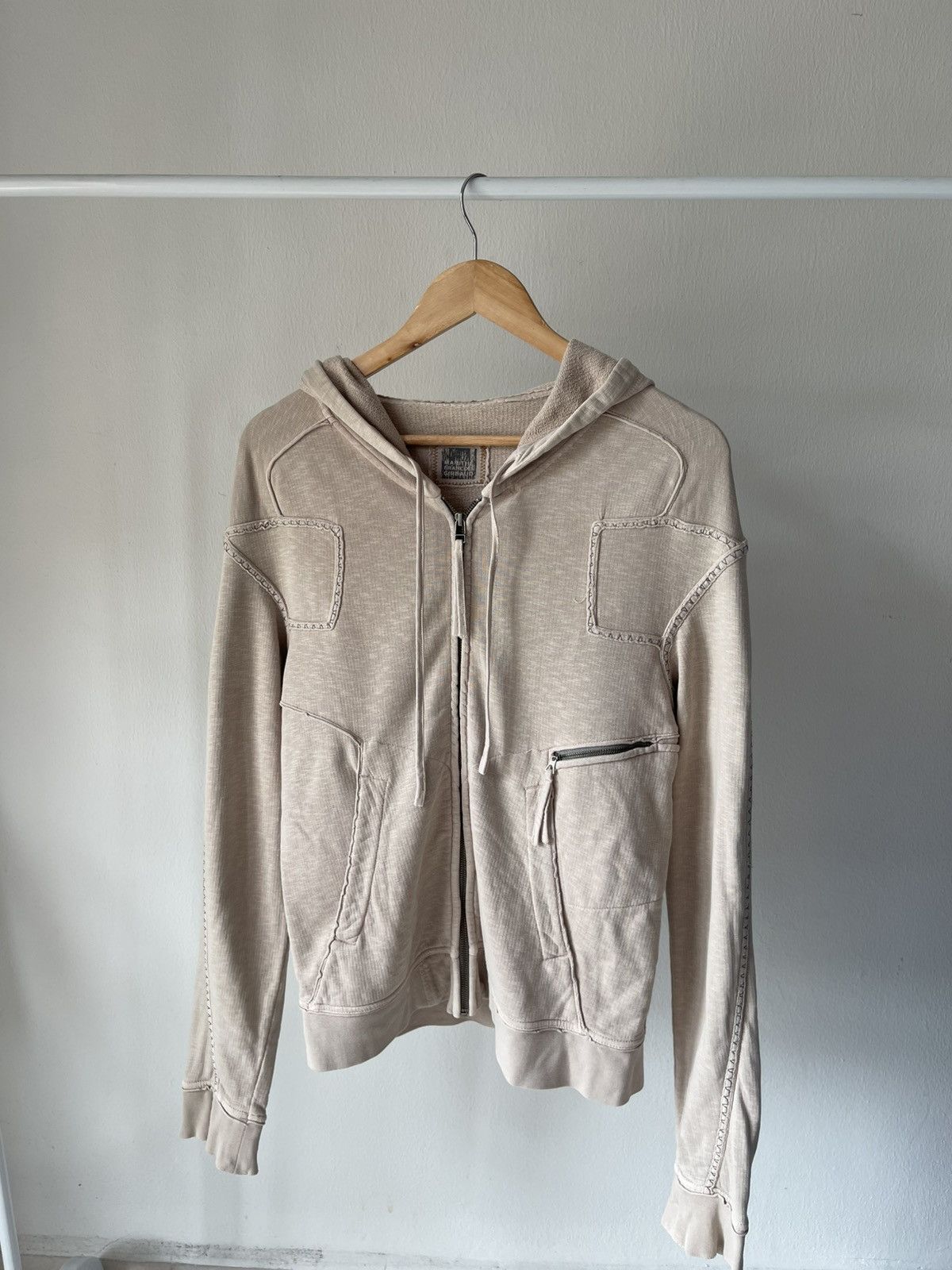 If Six Was Nine × Marithe + Francois Girbaud 2000s Marithe Francois Girbaud Cut & Sew Zip Hoodie Size US S / EU 44-46 / 1 - 1 Thumbnail